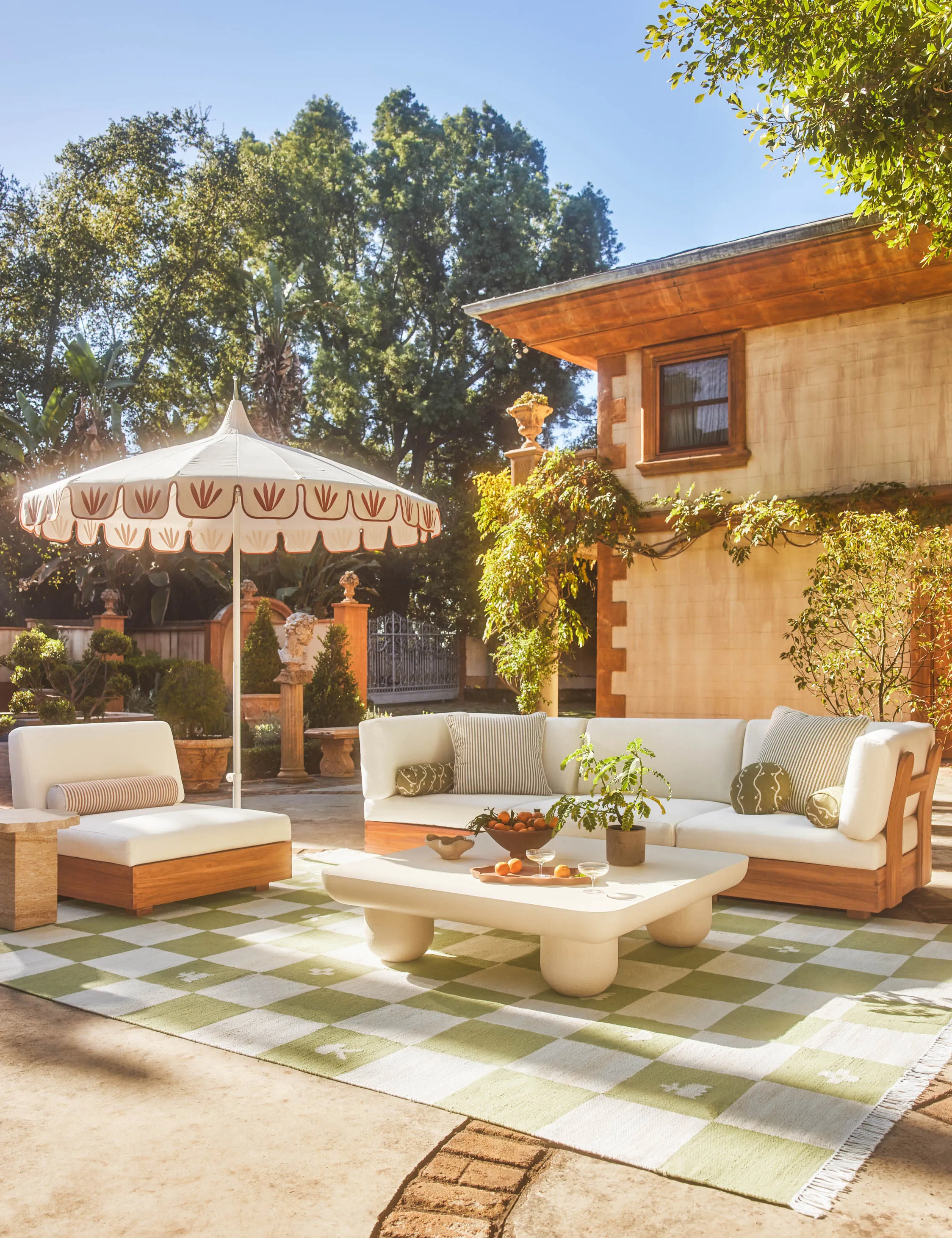 Abbot Outdoor Modular Chaise Sectional Sofa by Sarah Sherman Samuel