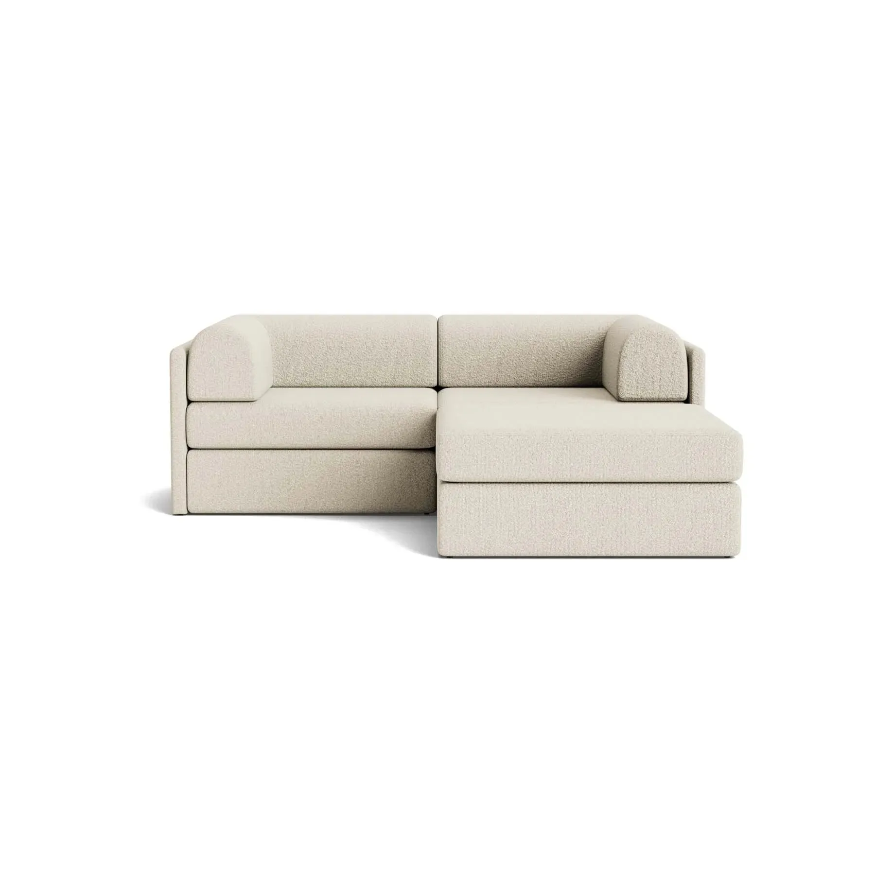 Addy 3 Seater Chaise Sofa - Copenhagen Grey