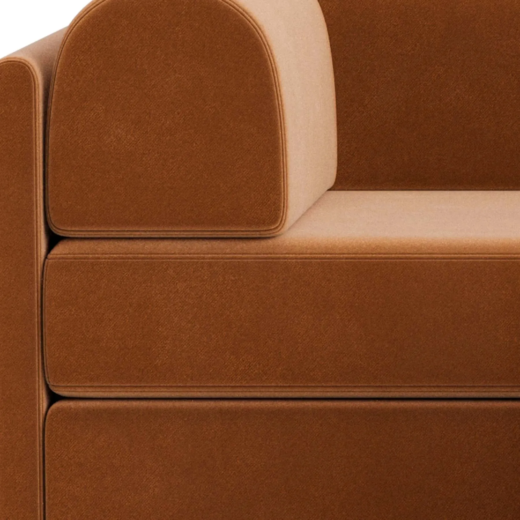 Addy 3 Seater Chaise Sofa - Opal Ochre