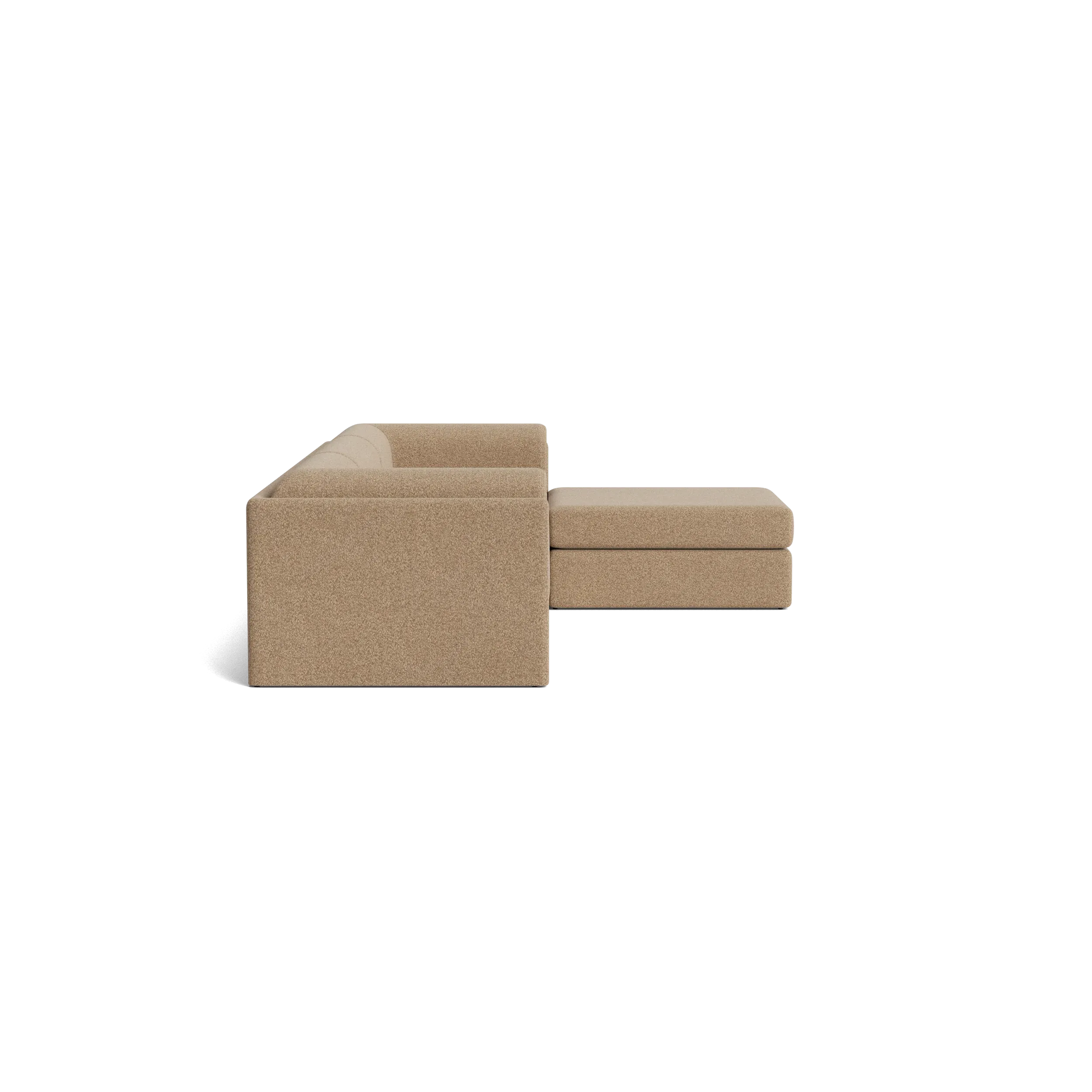 Addy 4 Seater Chaise Sofa - Copenhagen Espresso