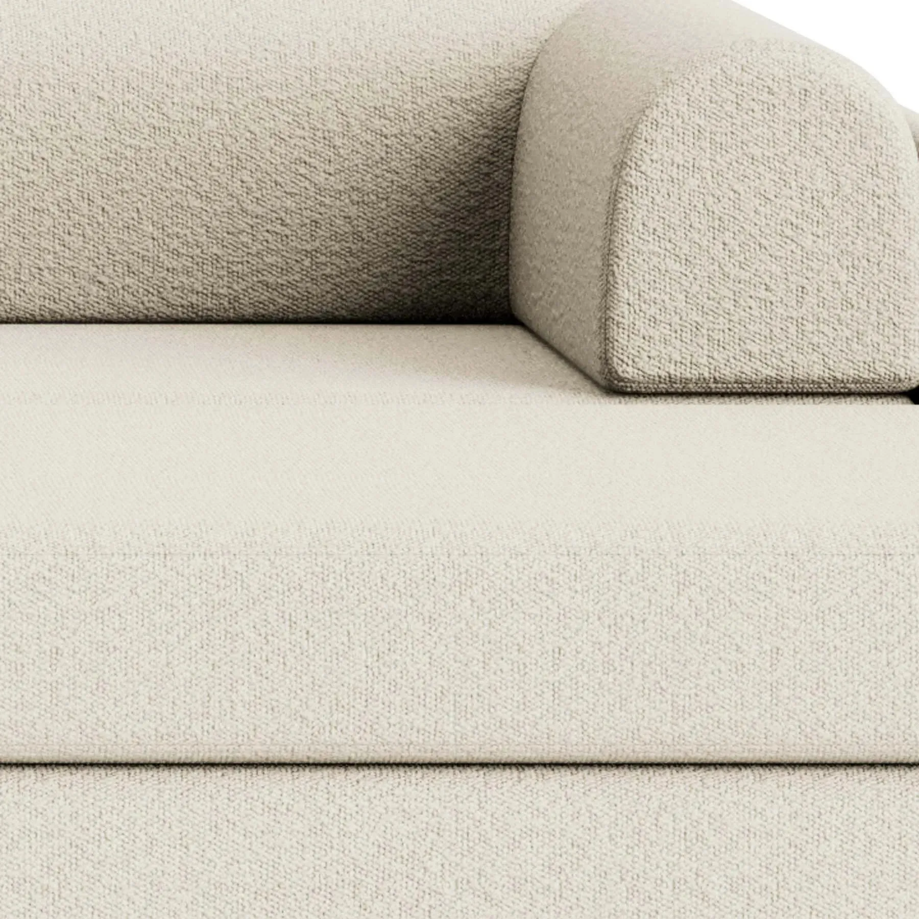 Addy 4 Seater Chaise Sofa - Copenhagen Grey