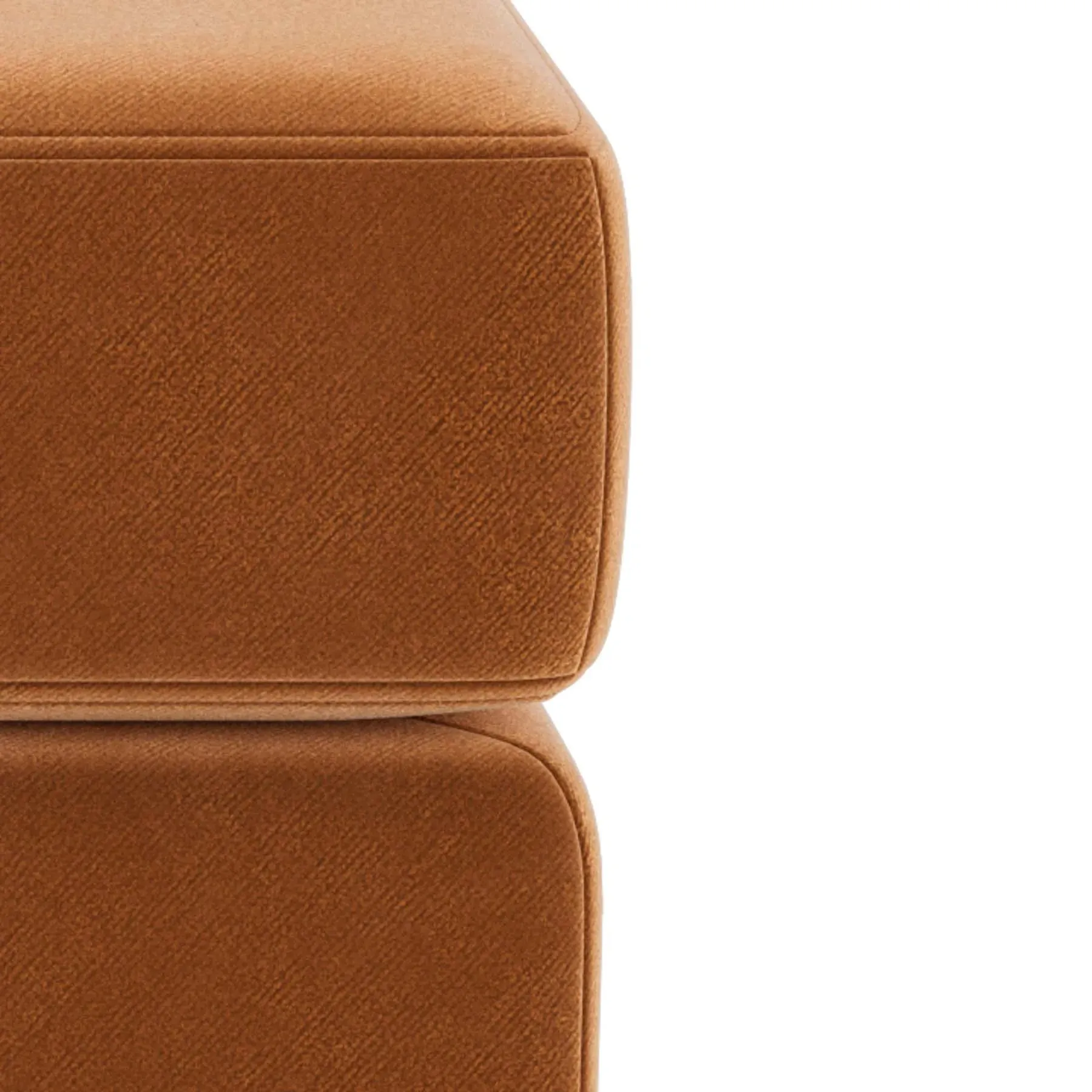 Addy Ottoman - Opal Ochre