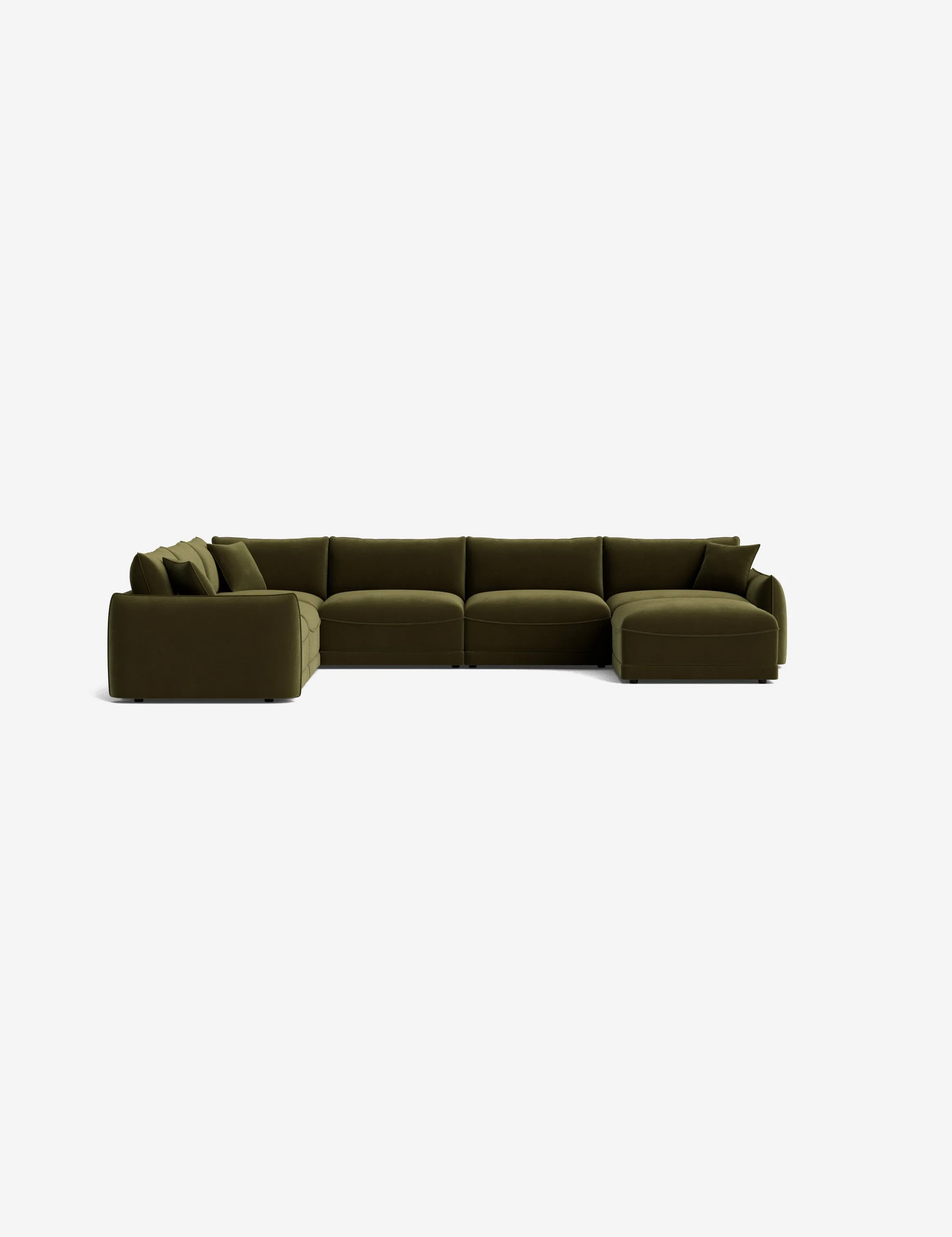 Balmer Modular Corner Sectional Sofa With Ottoman