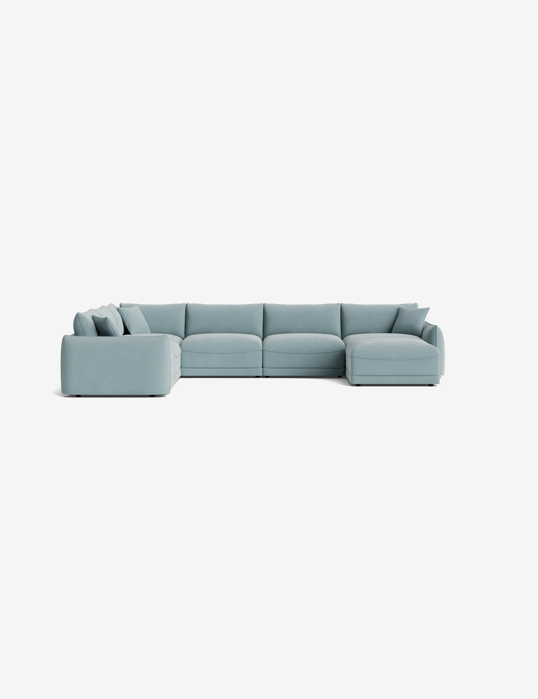 Balmer Modular Corner Sectional Sofa With Ottoman
