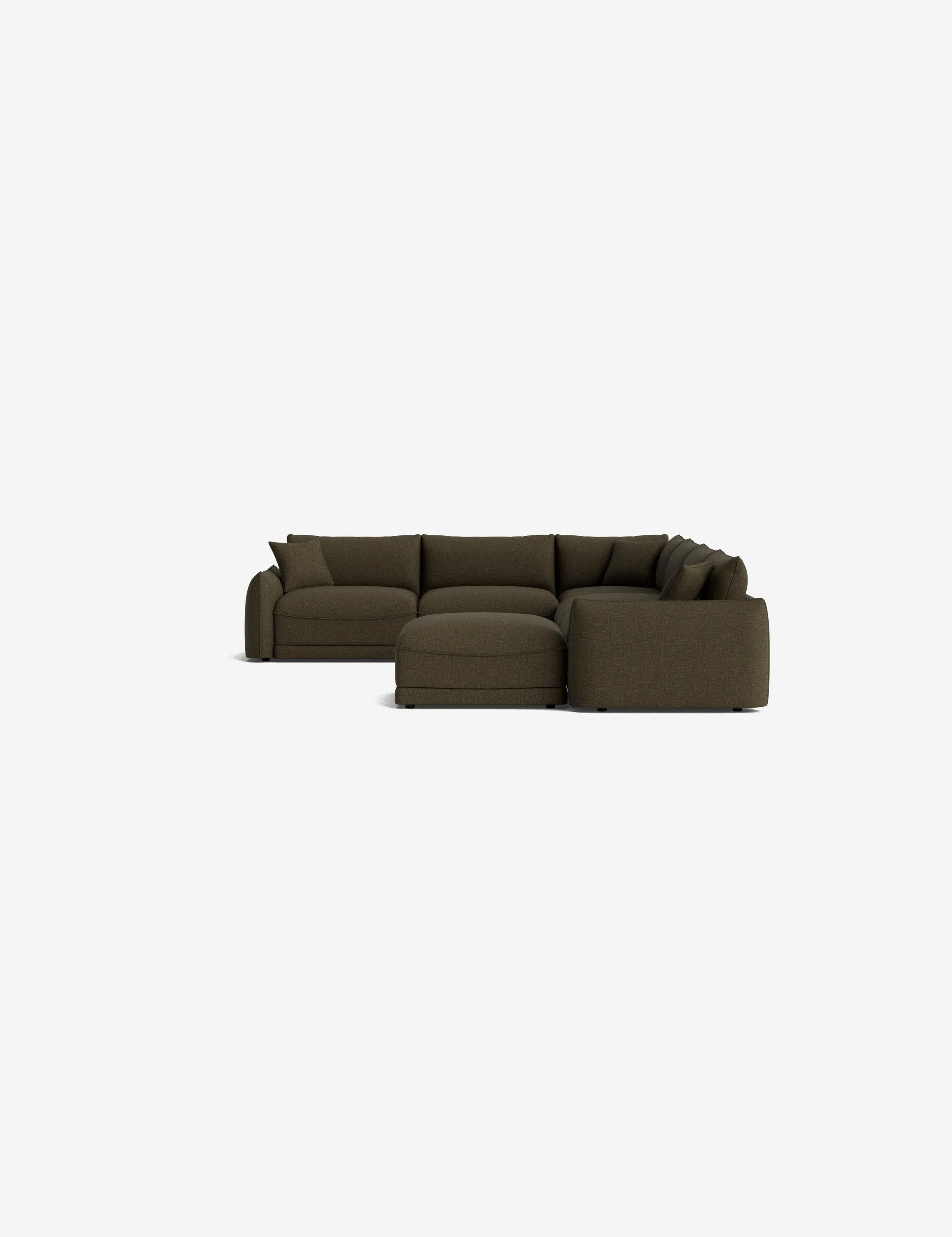Balmer Modular Corner Sectional Sofa With Ottoman