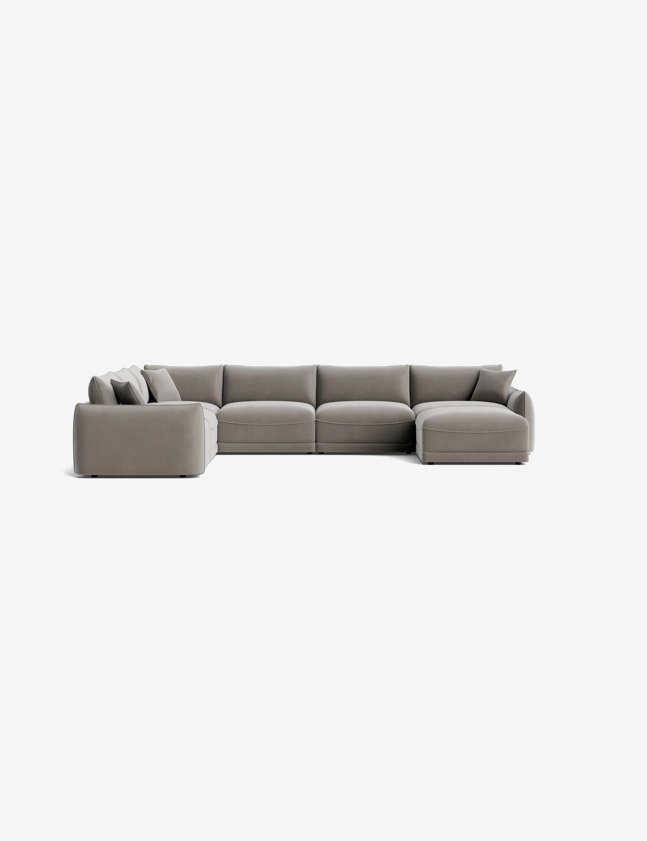 Balmer Modular Corner Sectional Sofa With Ottoman