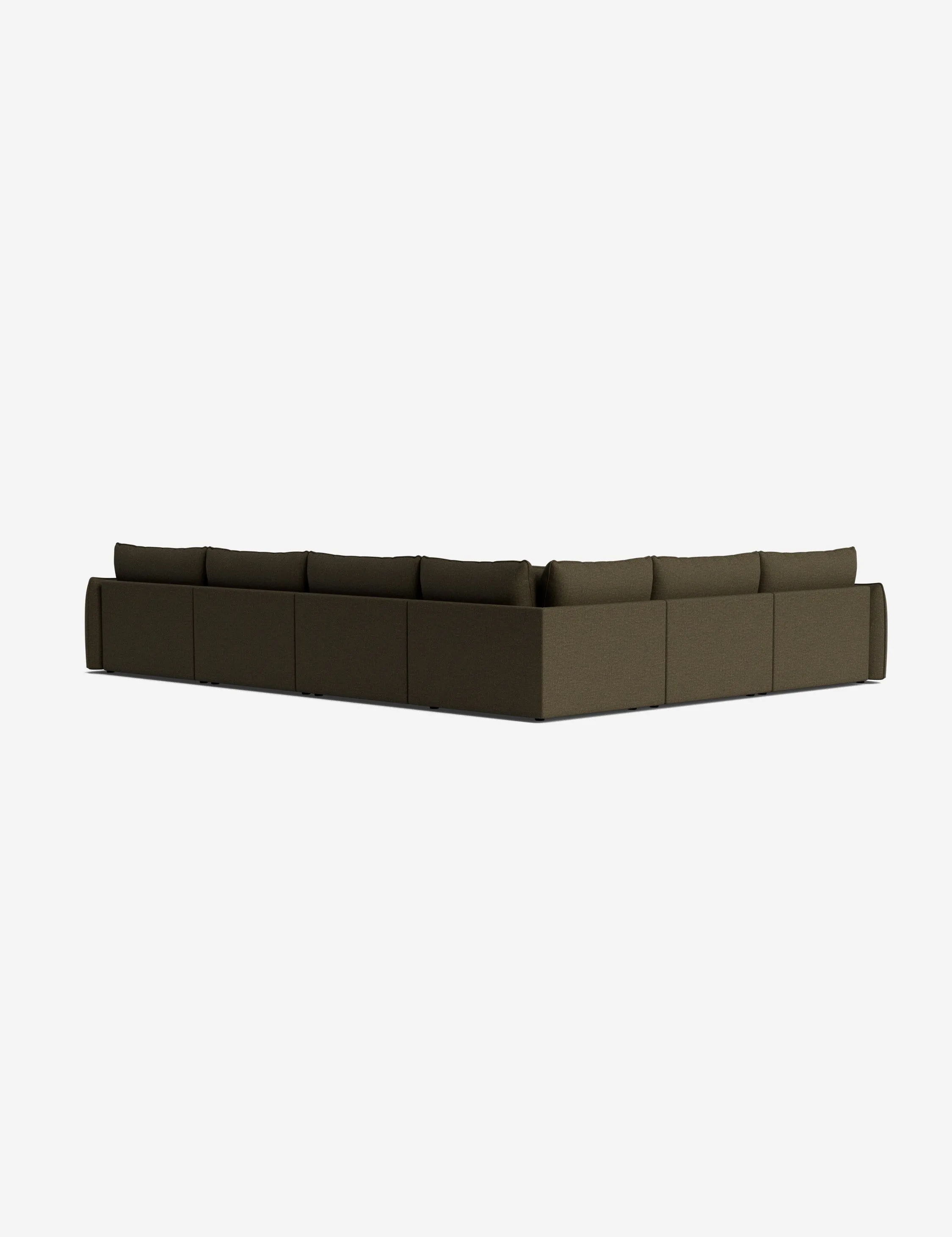Balmer Modular Corner Sectional Sofa With Ottoman