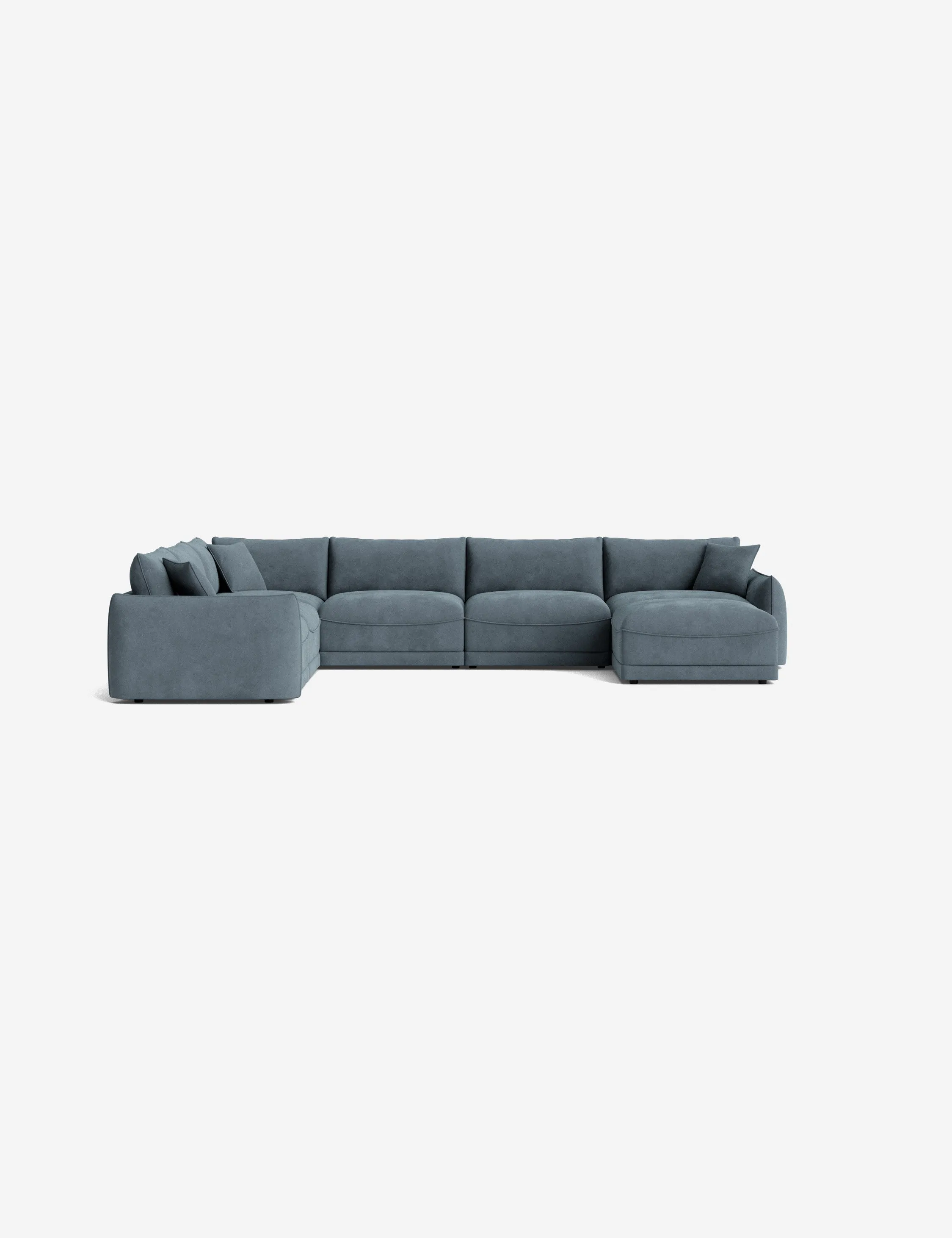 Balmer Modular Corner Sectional Sofa With Ottoman