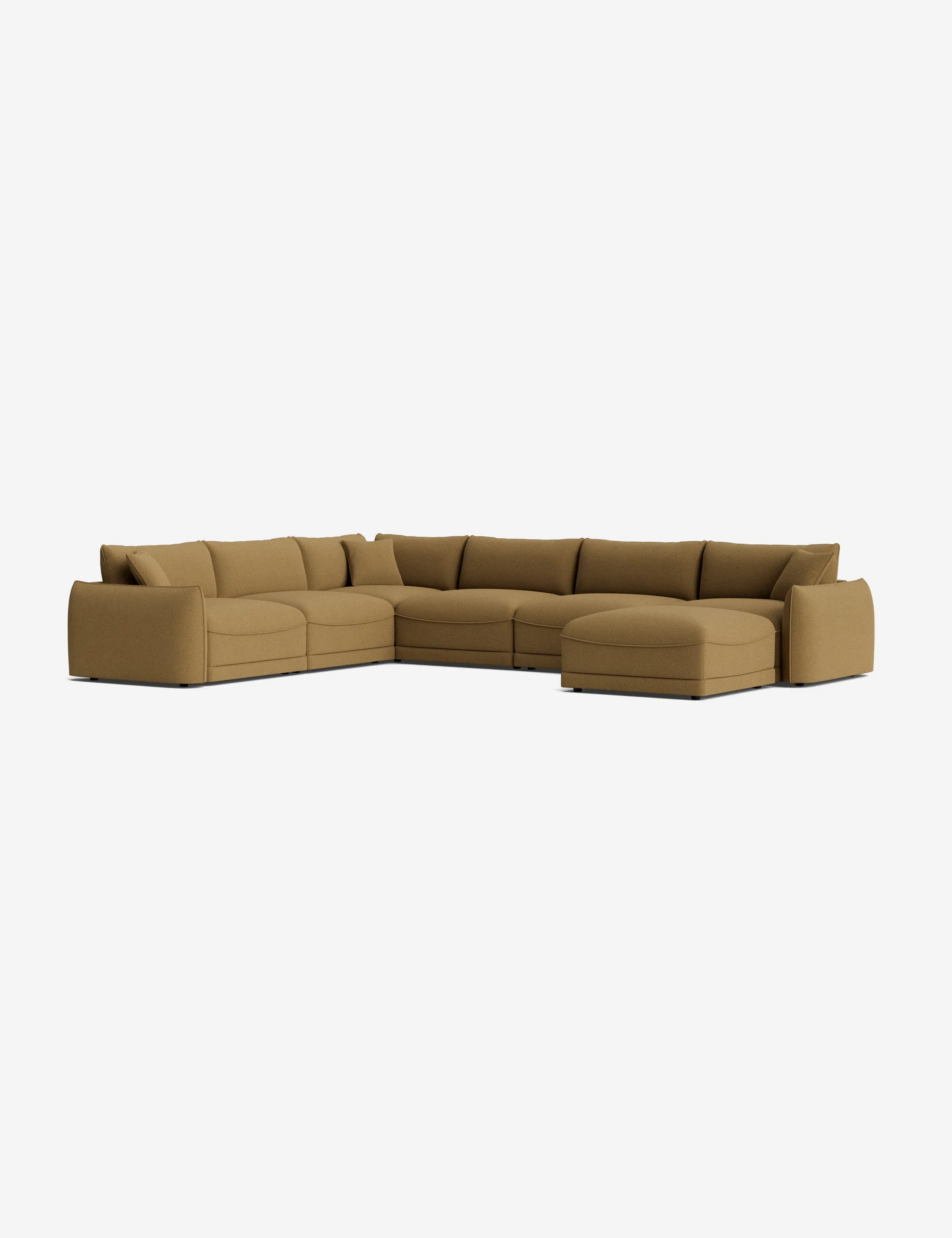Balmer Modular Corner Sectional Sofa With Ottoman