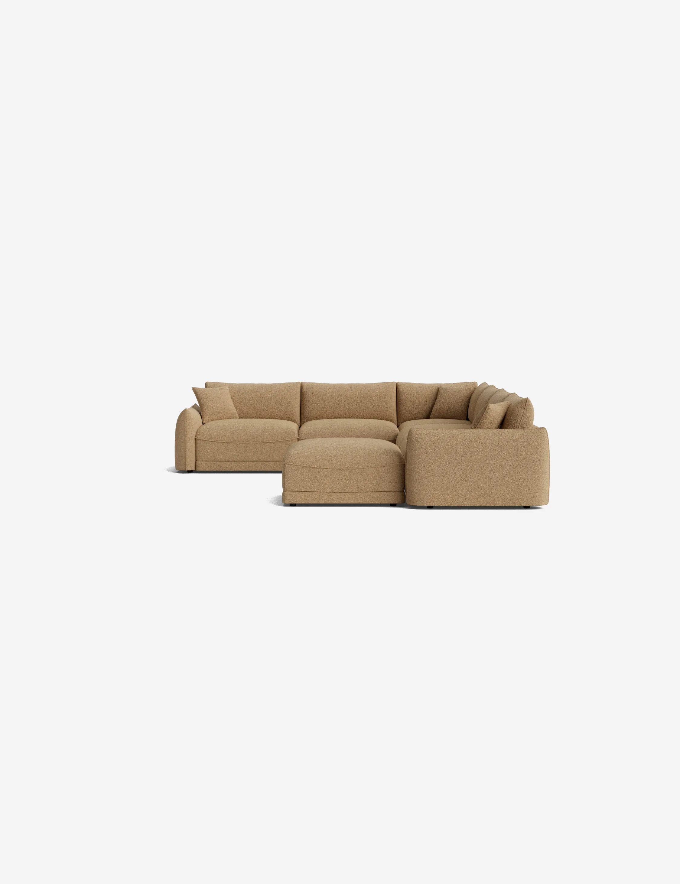 Balmer Modular Corner Sectional Sofa With Ottoman