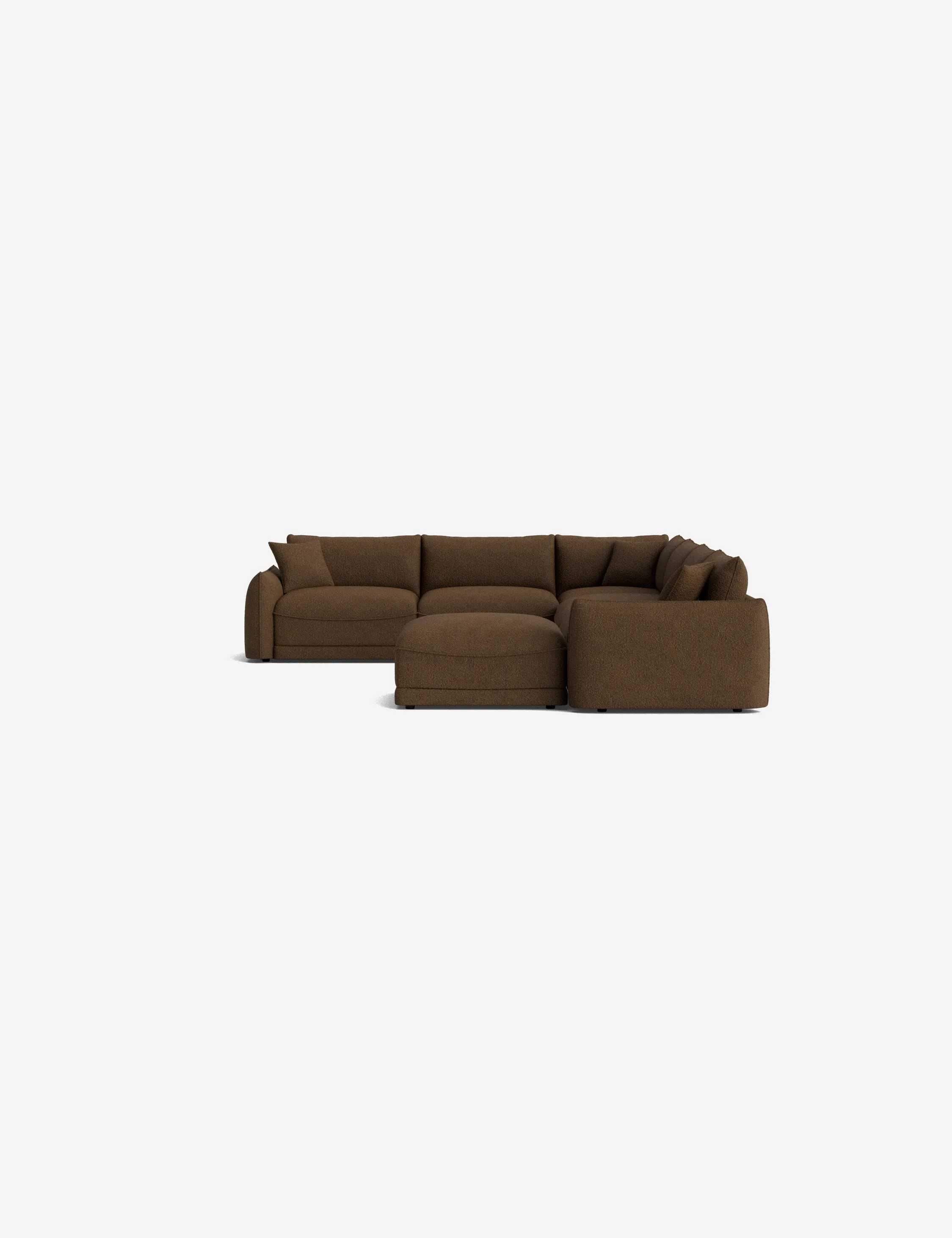 Balmer Modular Corner Sectional Sofa With Ottoman