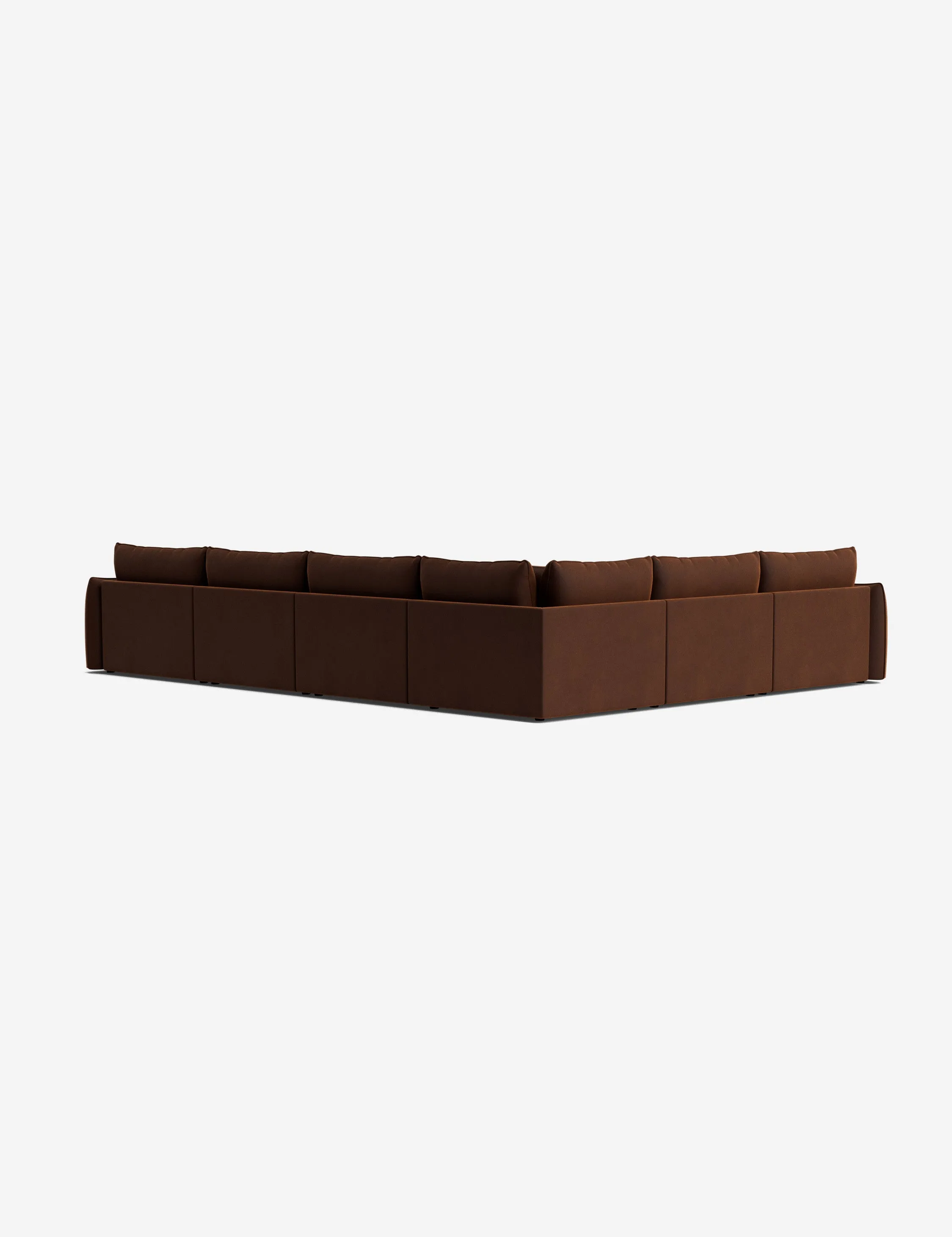 Balmer Modular Corner Sectional Sofa With Ottoman