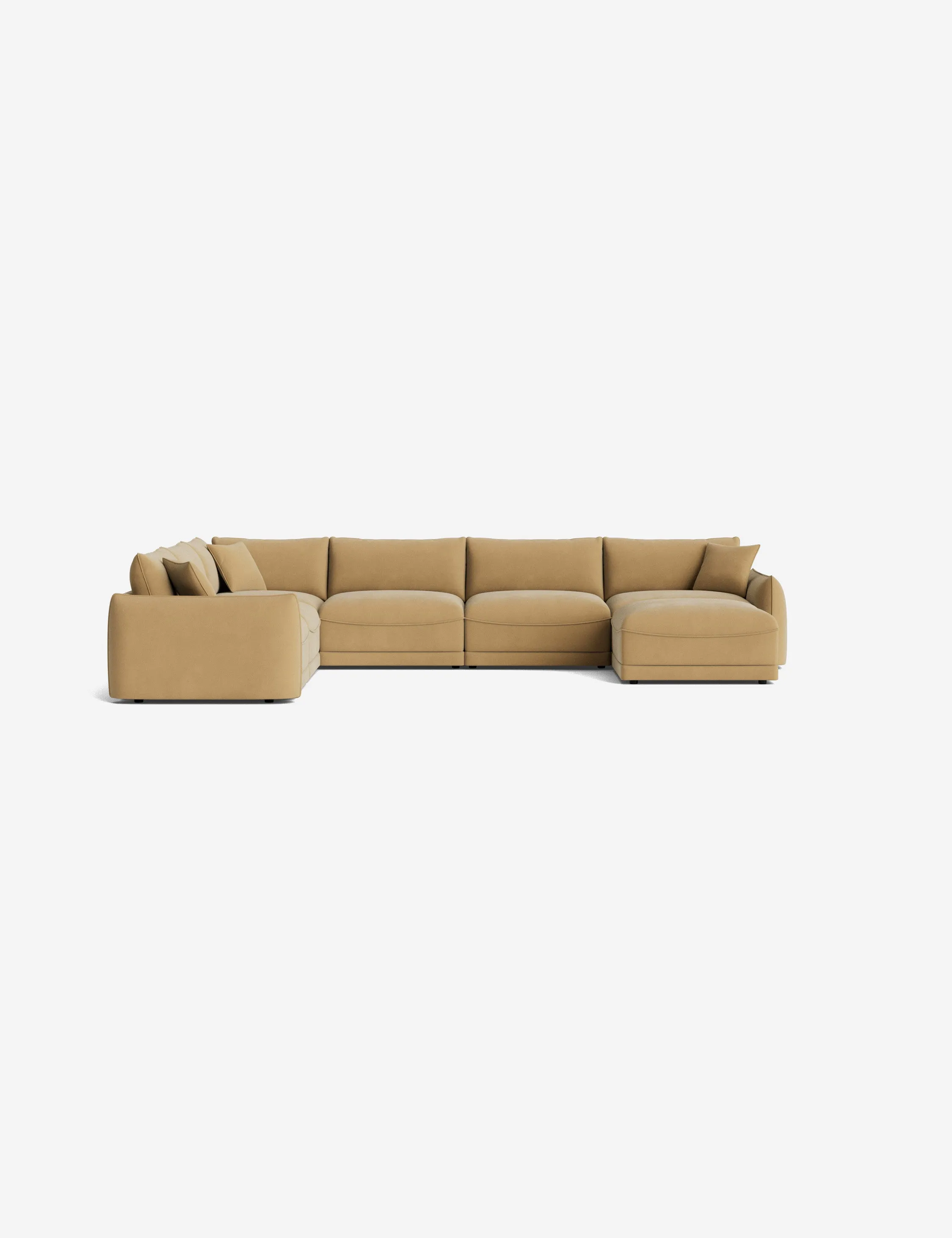 Balmer Modular Corner Sectional Sofa With Ottoman