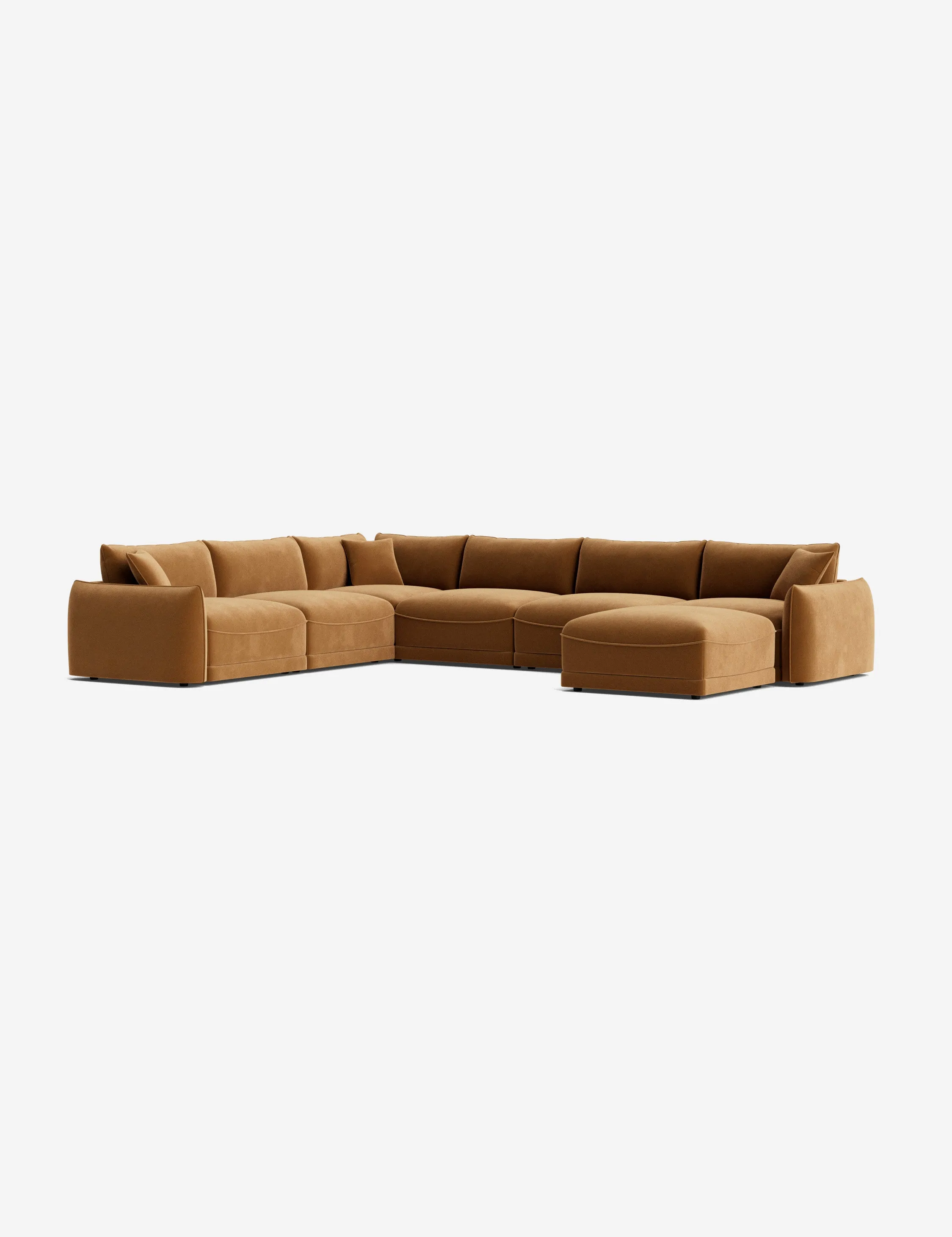 Balmer Modular Corner Sectional Sofa With Ottoman