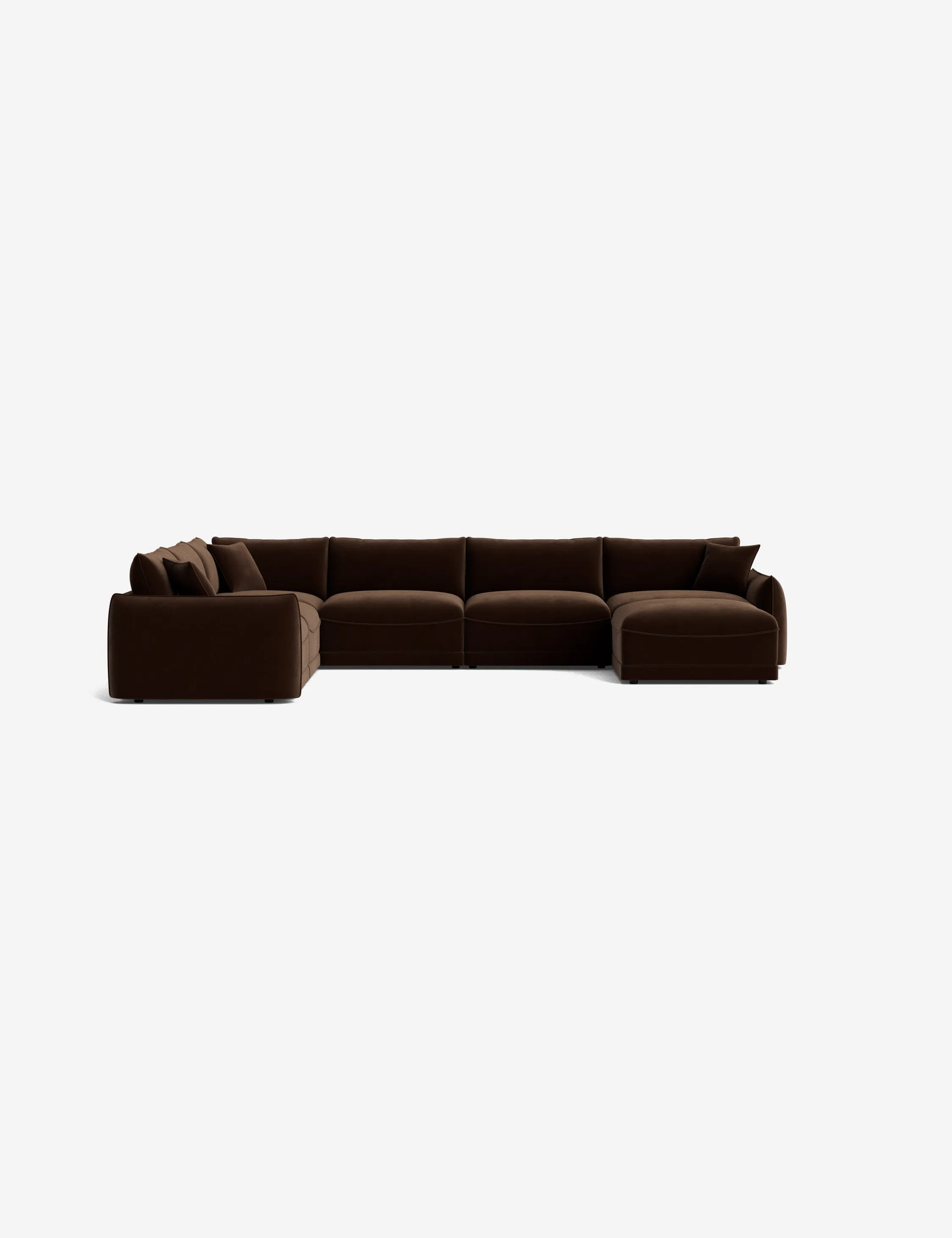 Balmer Modular Corner Sectional Sofa With Ottoman
