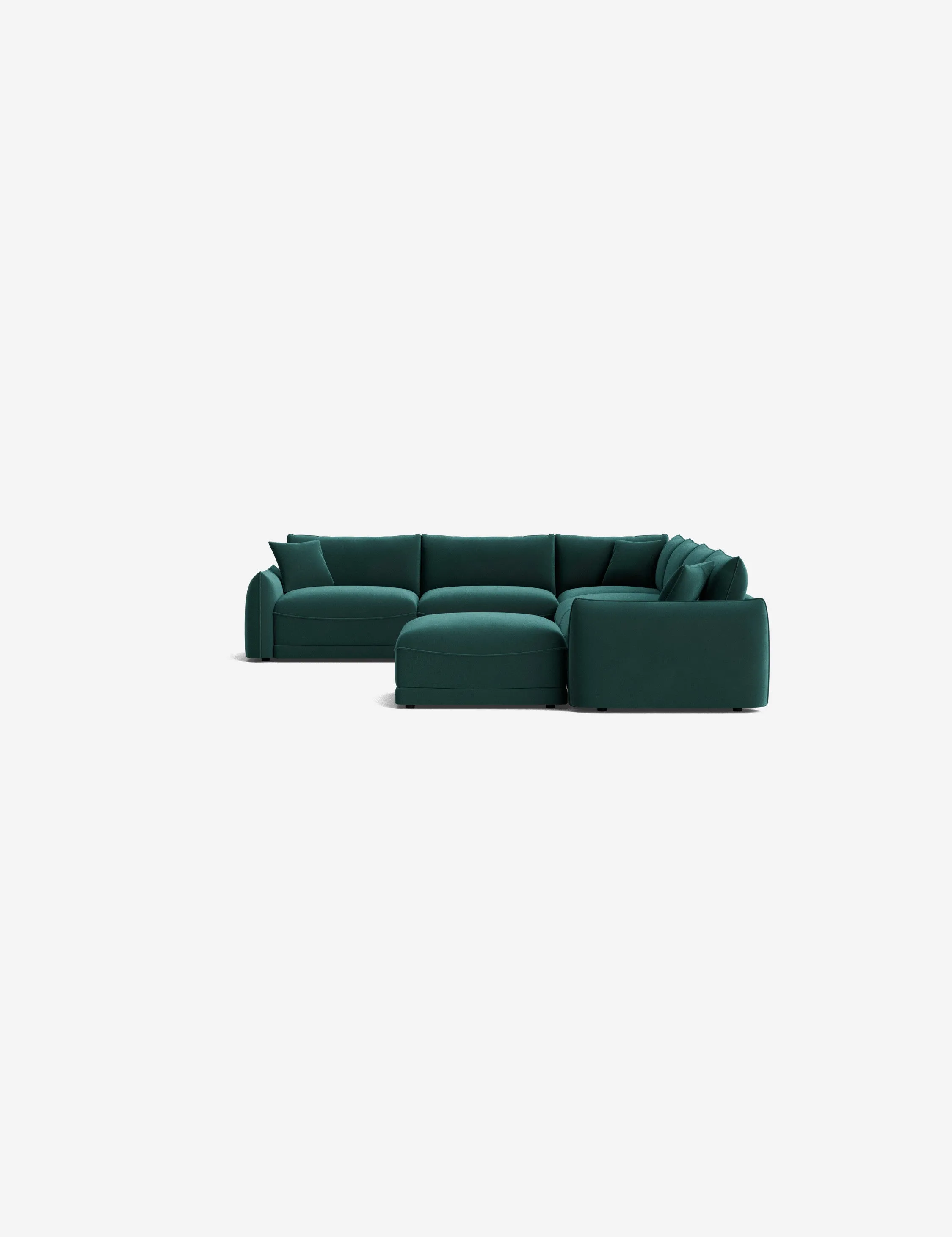 Balmer Modular Corner Sectional Sofa With Ottoman