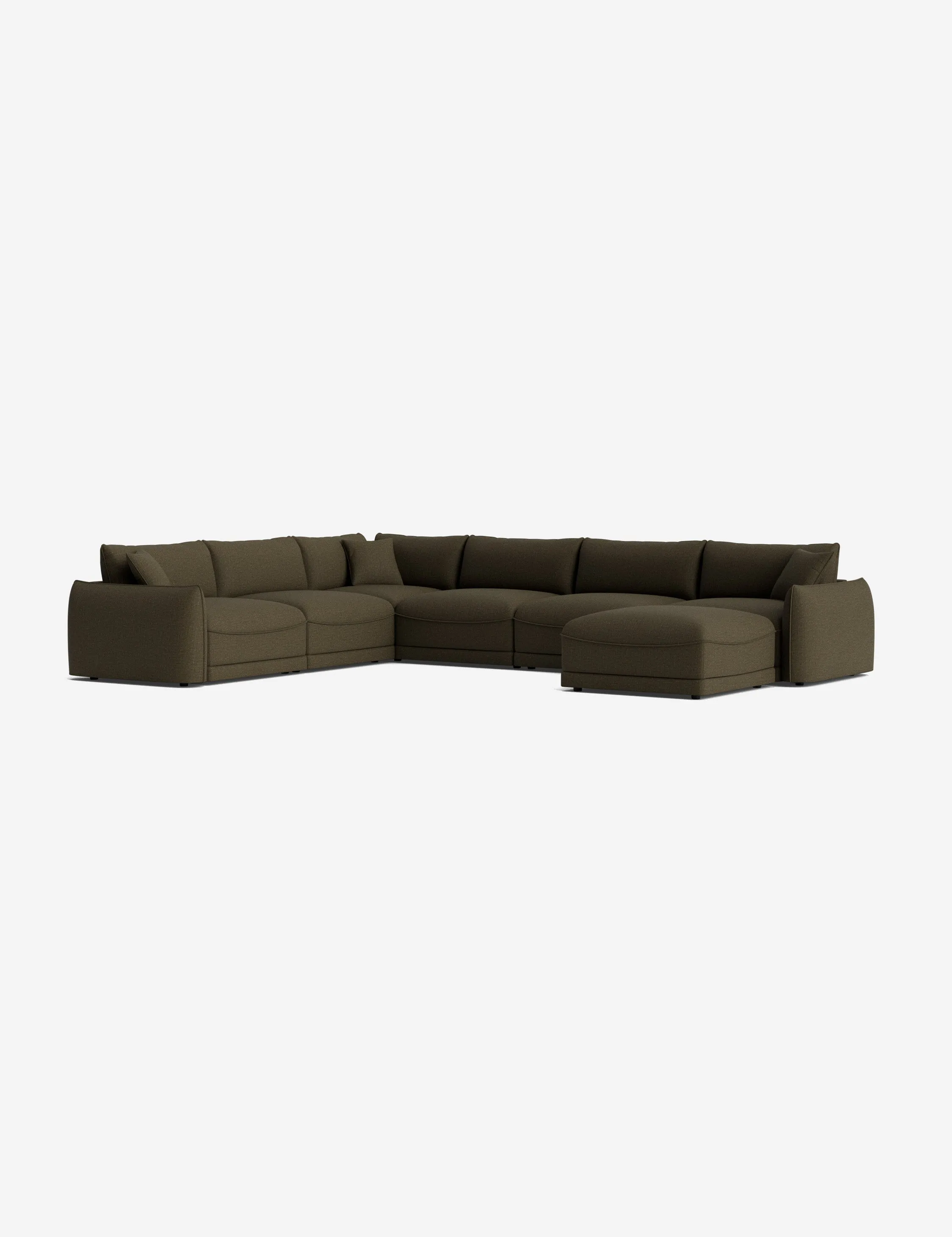 Balmer Modular Corner Sectional Sofa With Ottoman