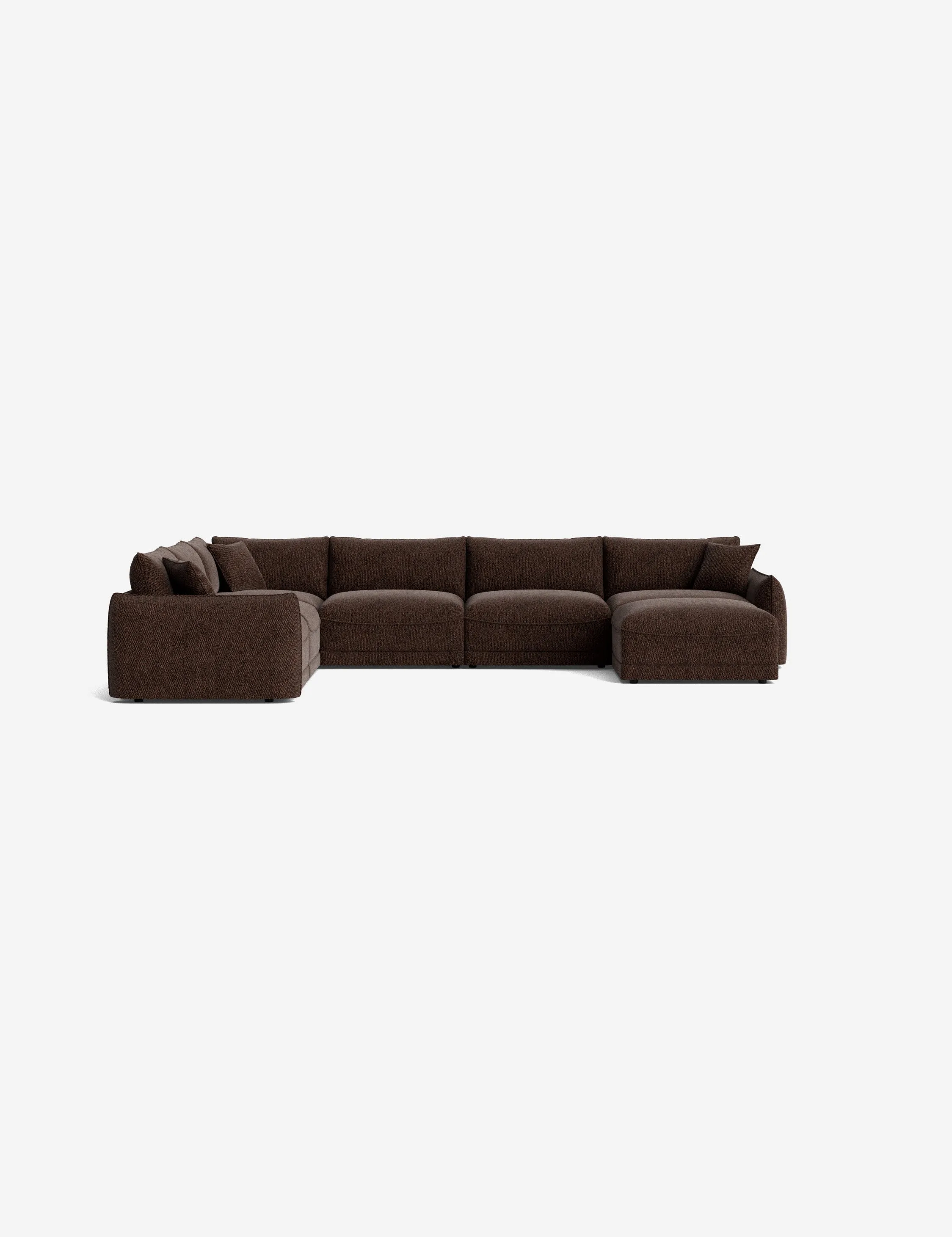 Balmer Modular Corner Sectional Sofa With Ottoman