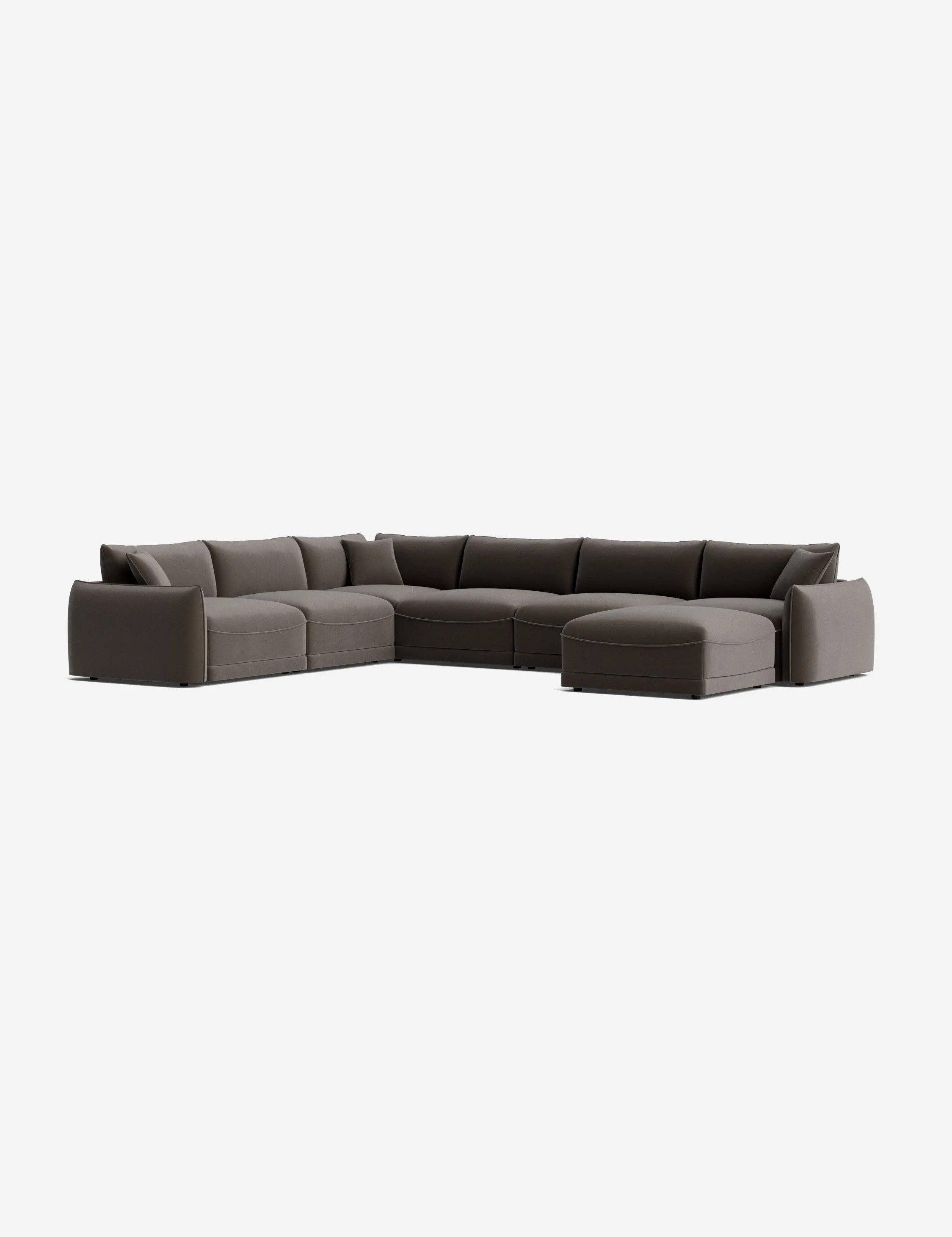 Balmer Modular Corner Sectional Sofa With Ottoman