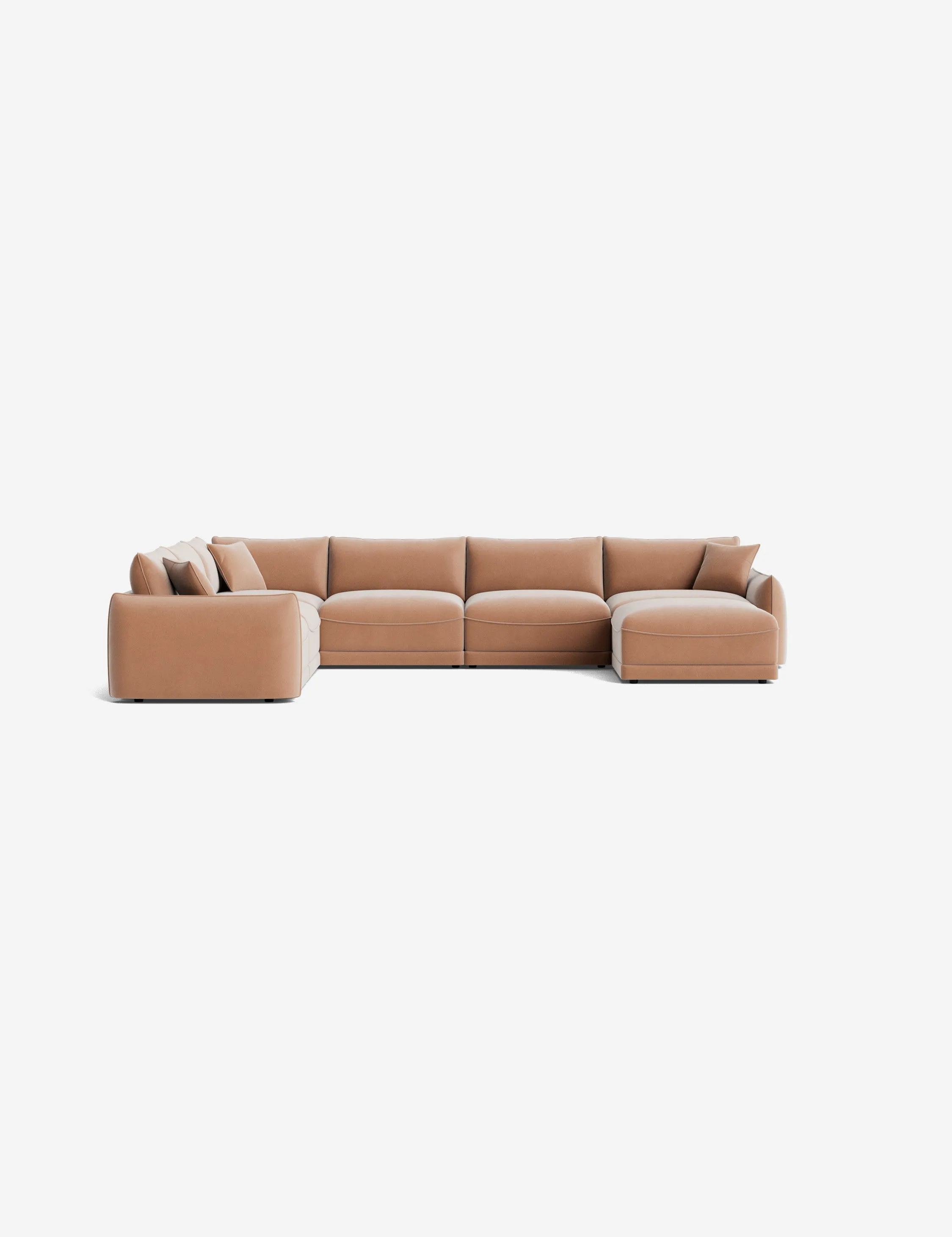 Balmer Modular Corner Sectional Sofa With Ottoman