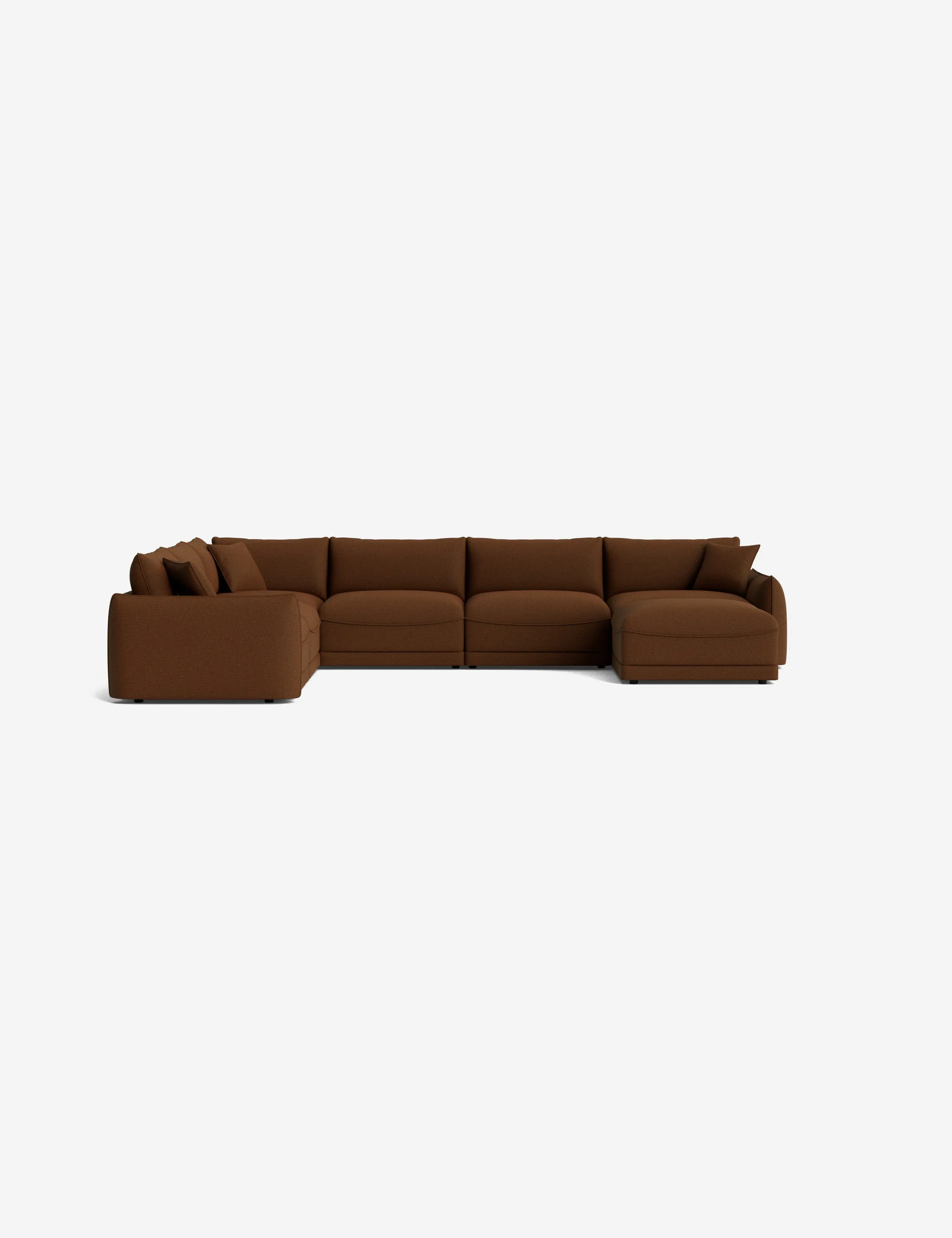 Balmer Modular Corner Sectional Sofa With Ottoman