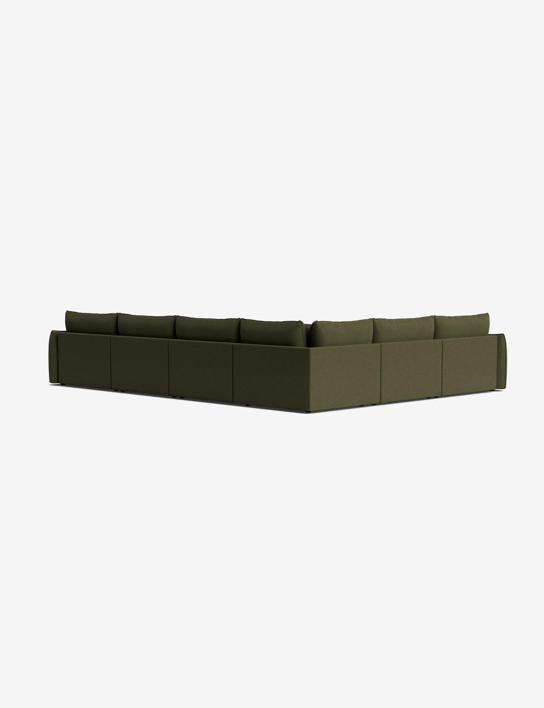 Balmer Modular Corner Sectional Sofa With Ottoman