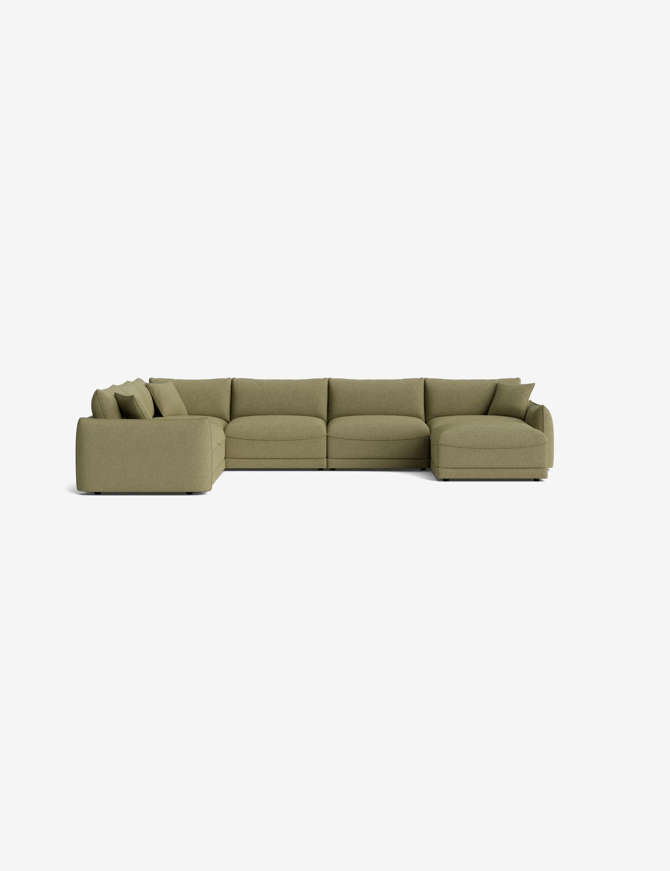 Balmer Modular Corner Sectional Sofa With Ottoman