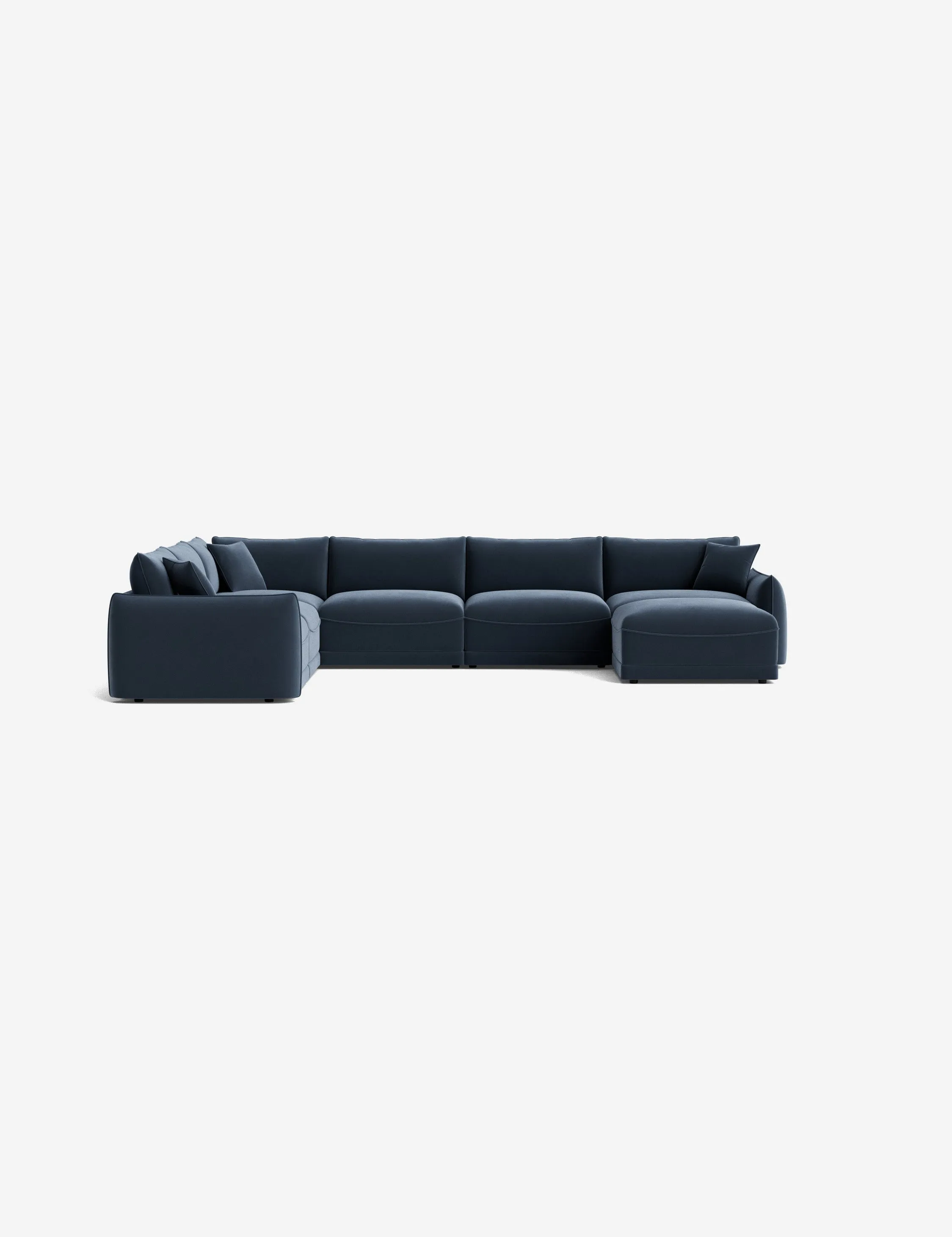 Balmer Modular Corner Sectional Sofa With Ottoman