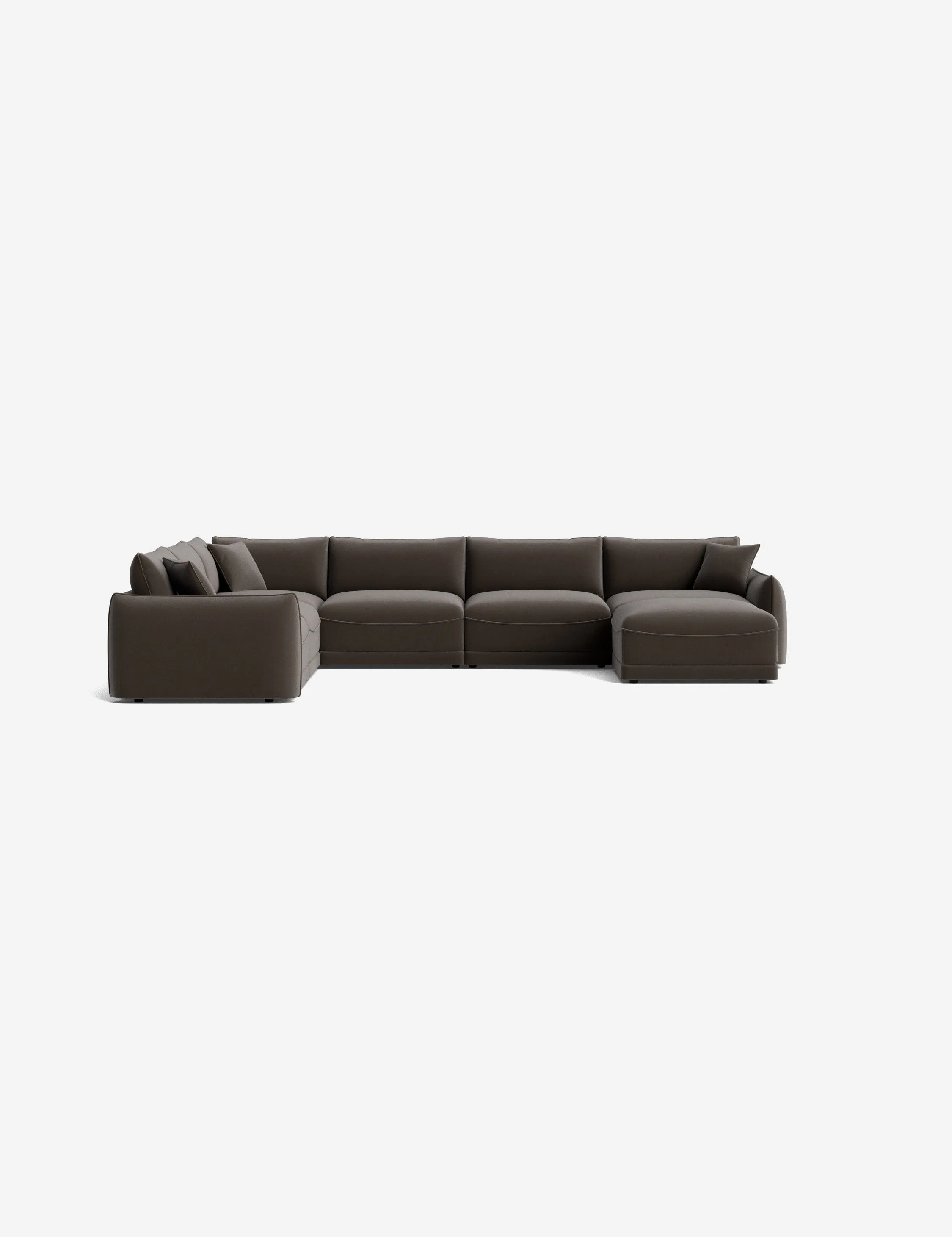 Balmer Modular Corner Sectional Sofa With Ottoman