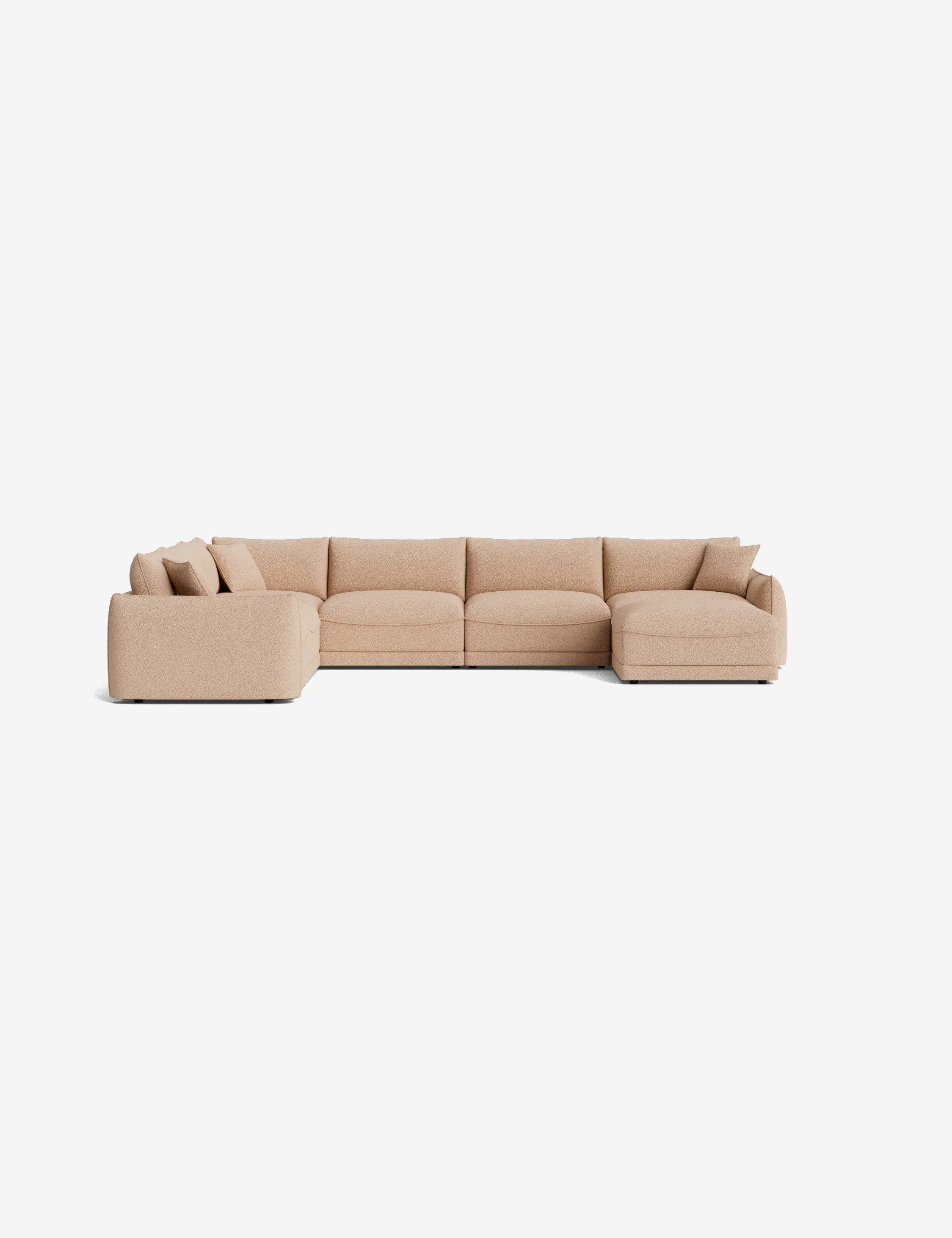 Balmer Modular Corner Sectional Sofa With Ottoman
