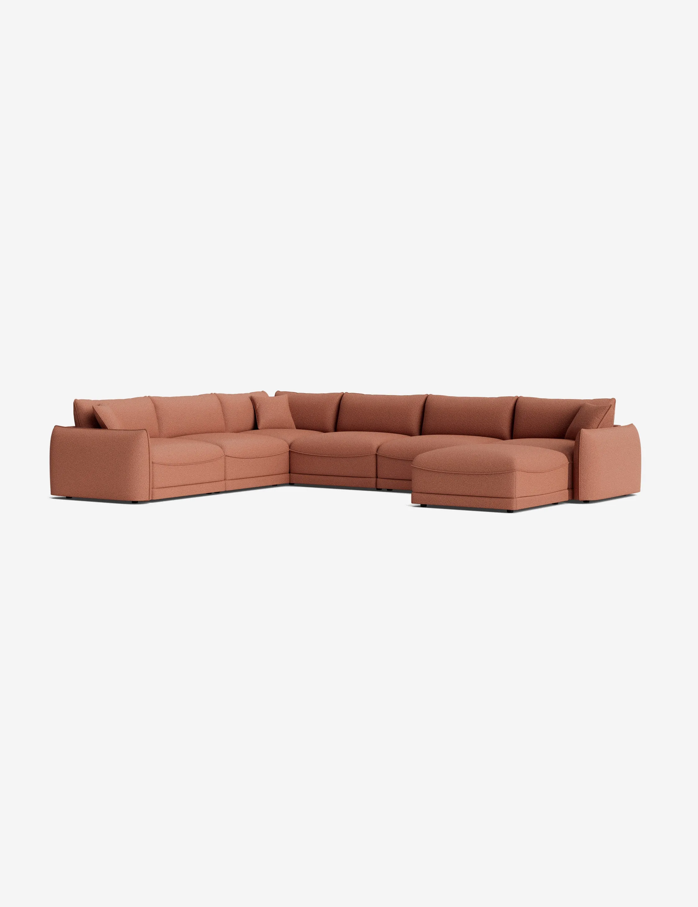 Balmer Modular Corner Sectional Sofa With Ottoman