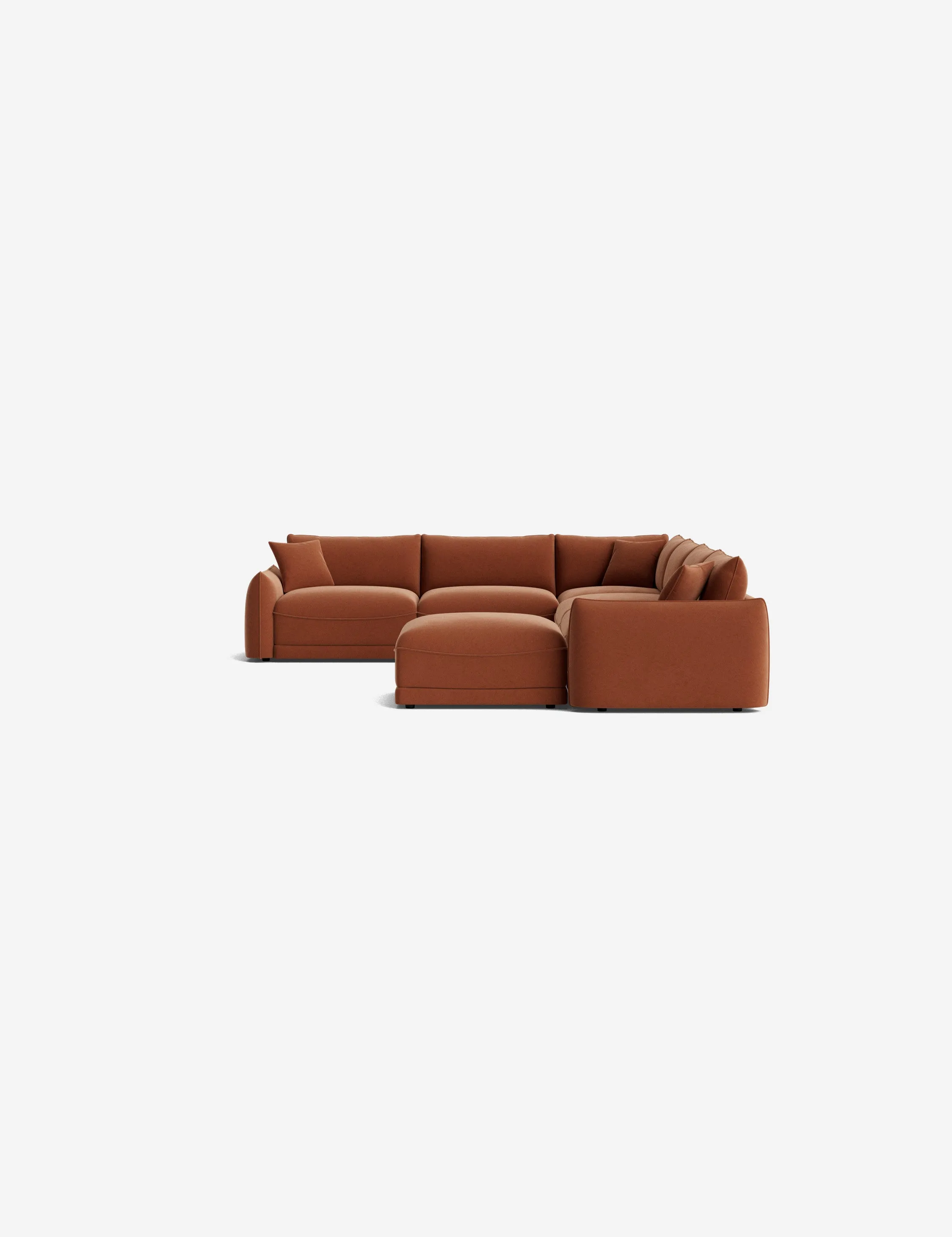 Balmer Modular Corner Sectional Sofa With Ottoman