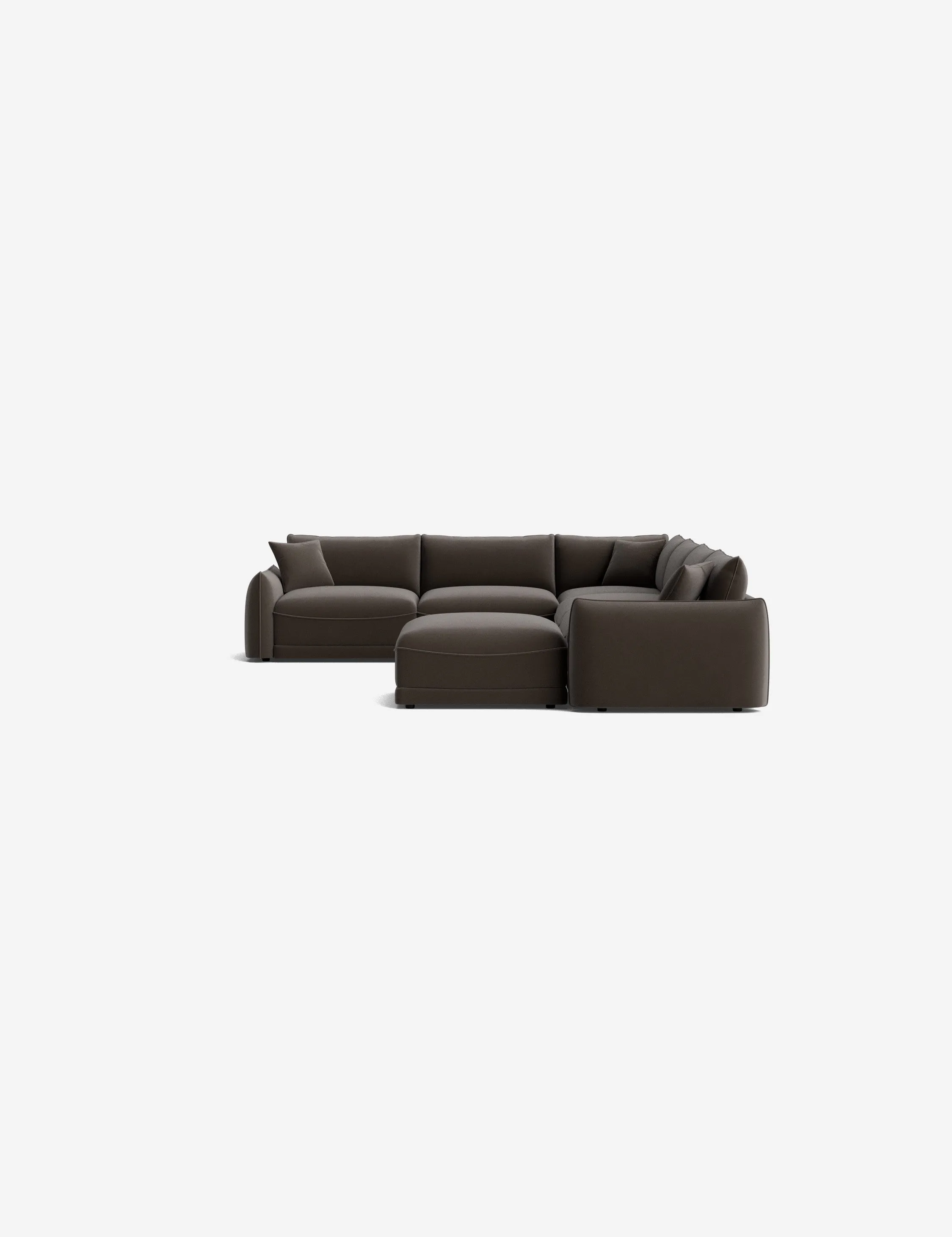Balmer Modular Corner Sectional Sofa With Ottoman