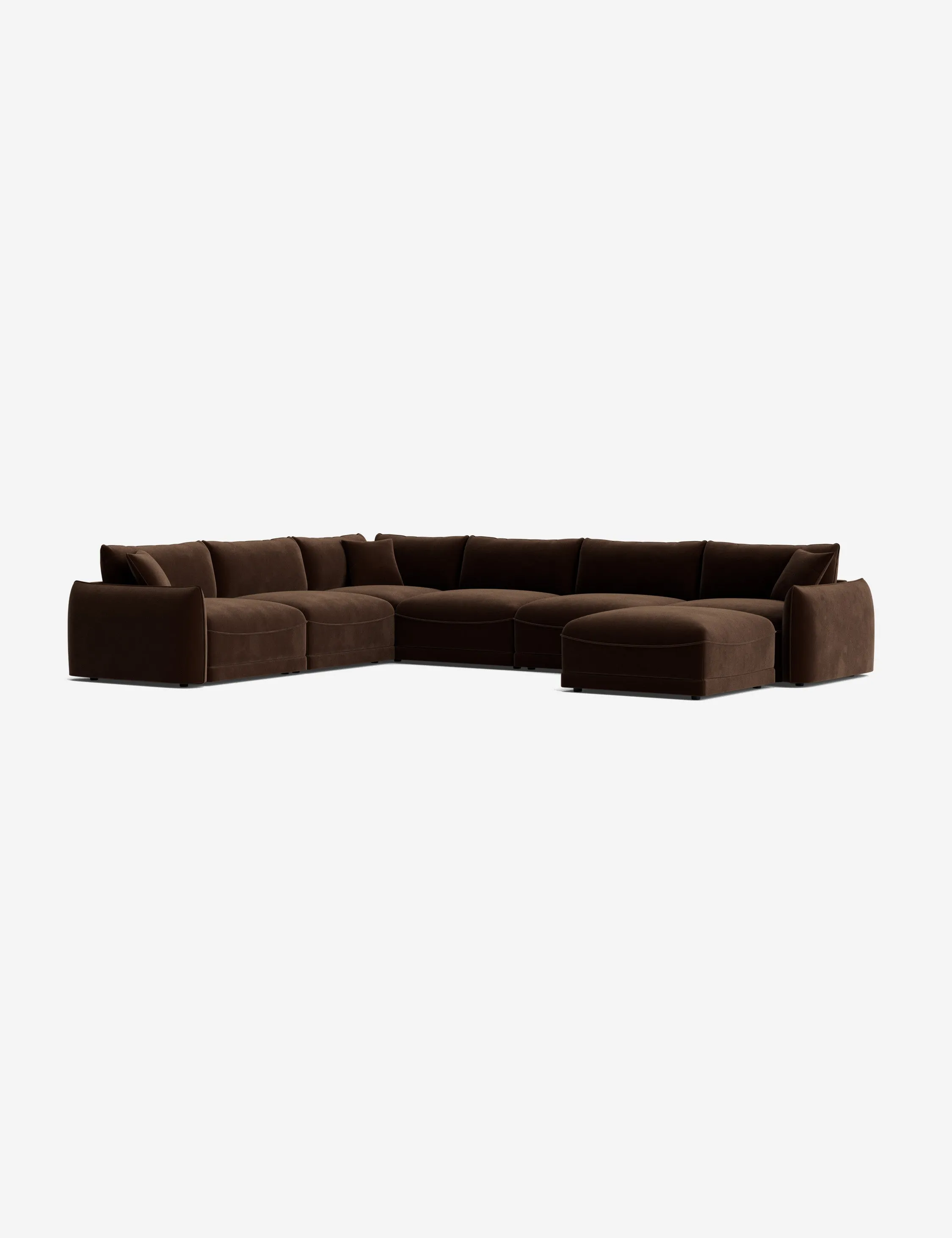 Balmer Modular Corner Sectional Sofa With Ottoman