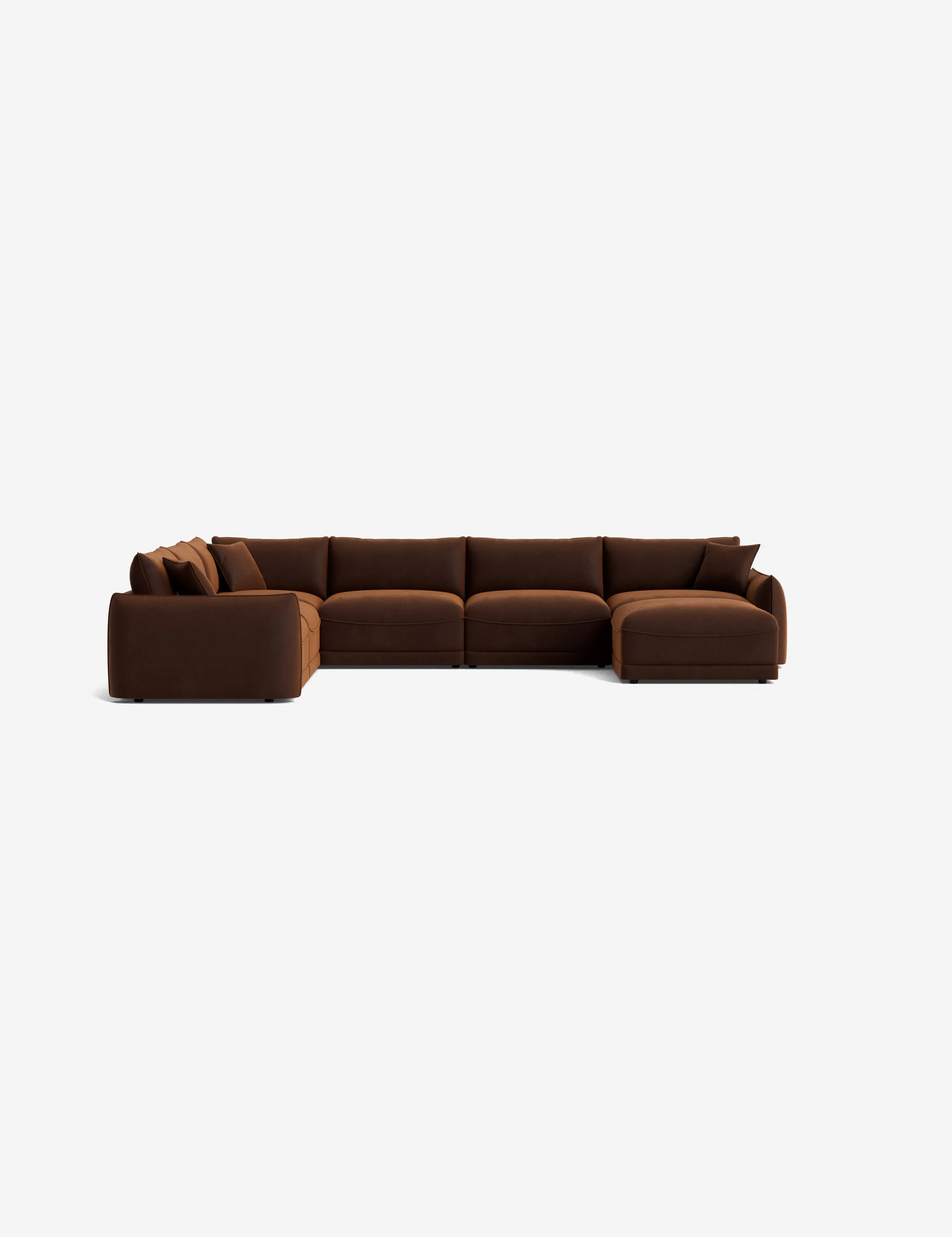 Balmer Modular Corner Sectional Sofa With Ottoman
