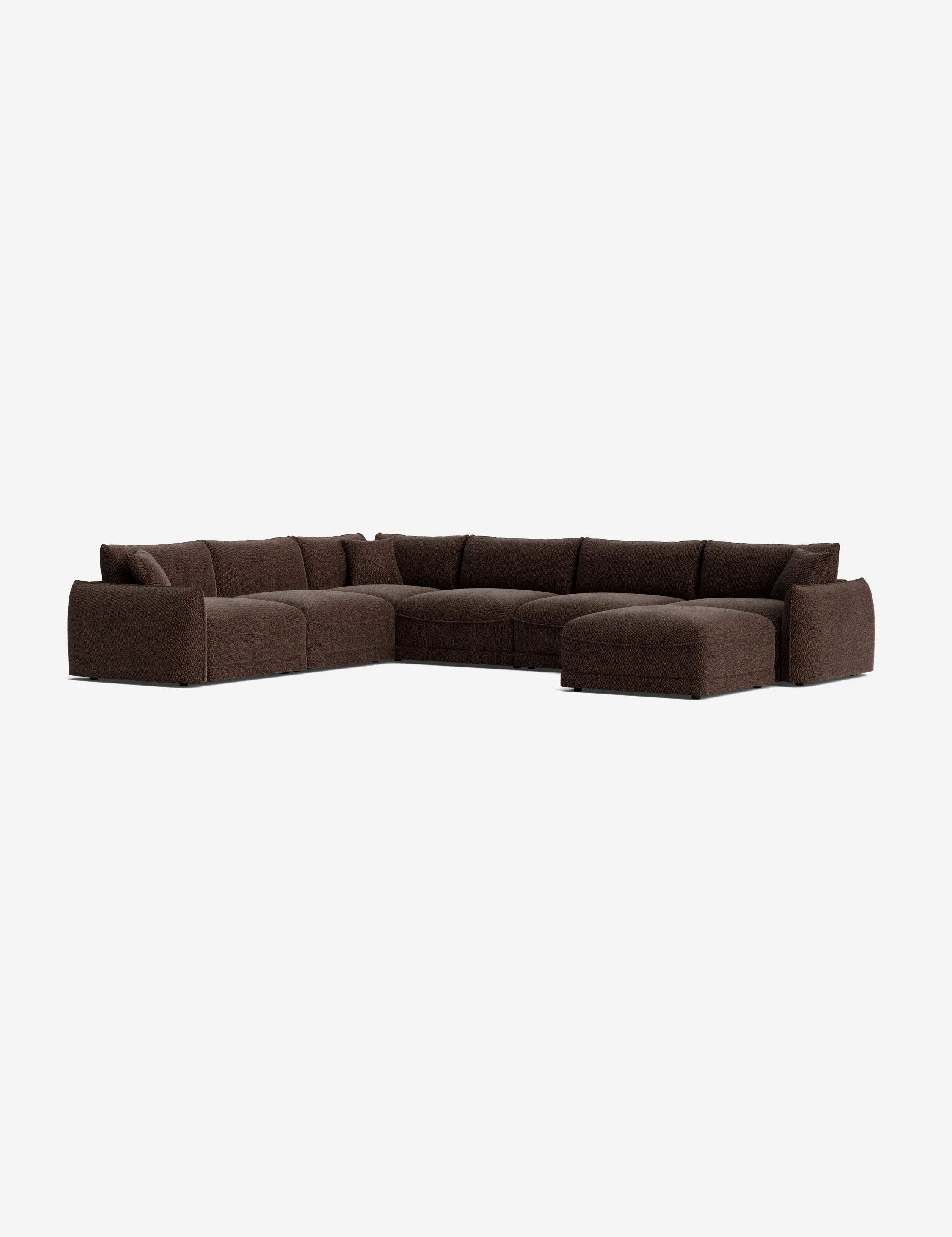 Balmer Modular Corner Sectional Sofa With Ottoman