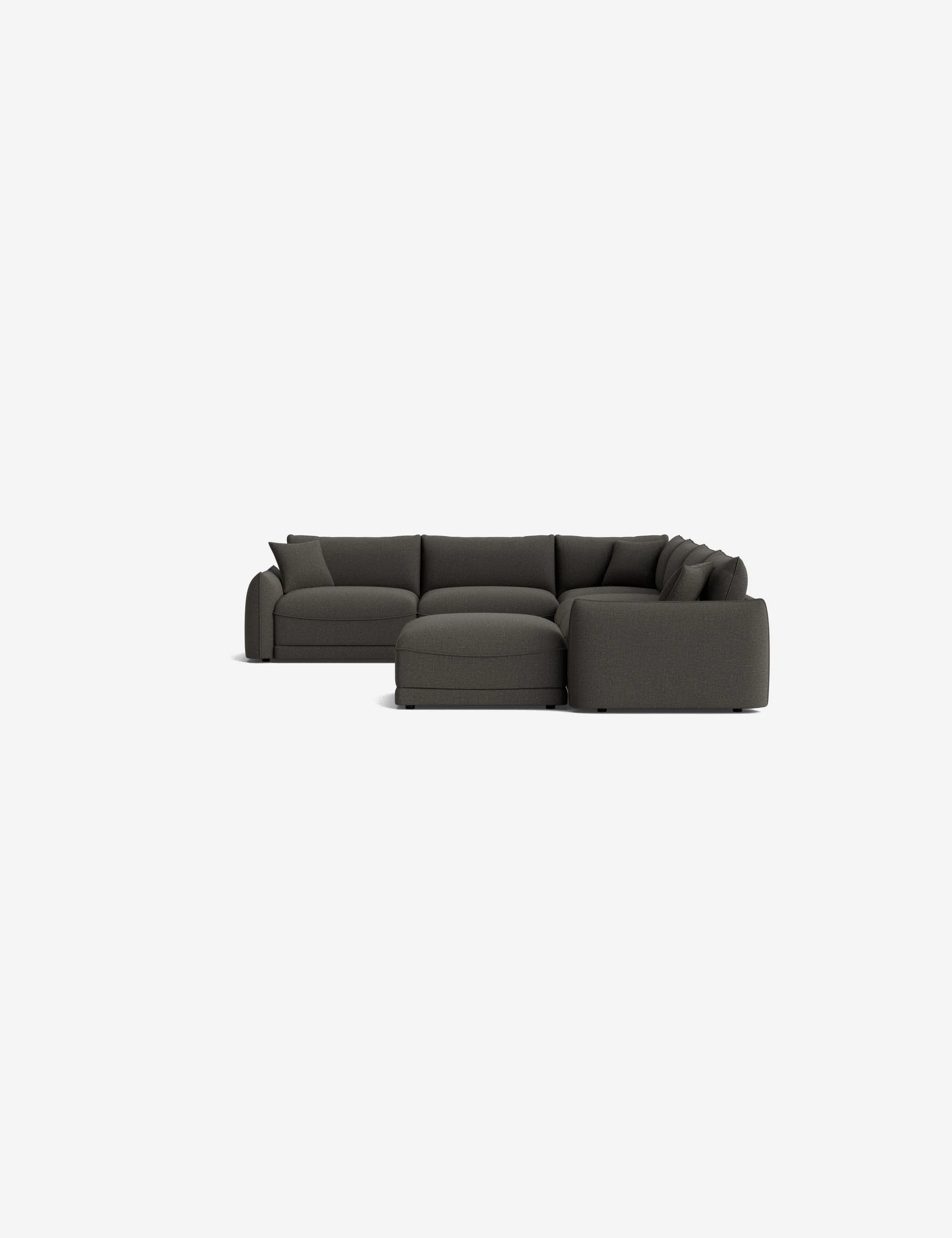 Balmer Modular Corner Sectional Sofa With Ottoman