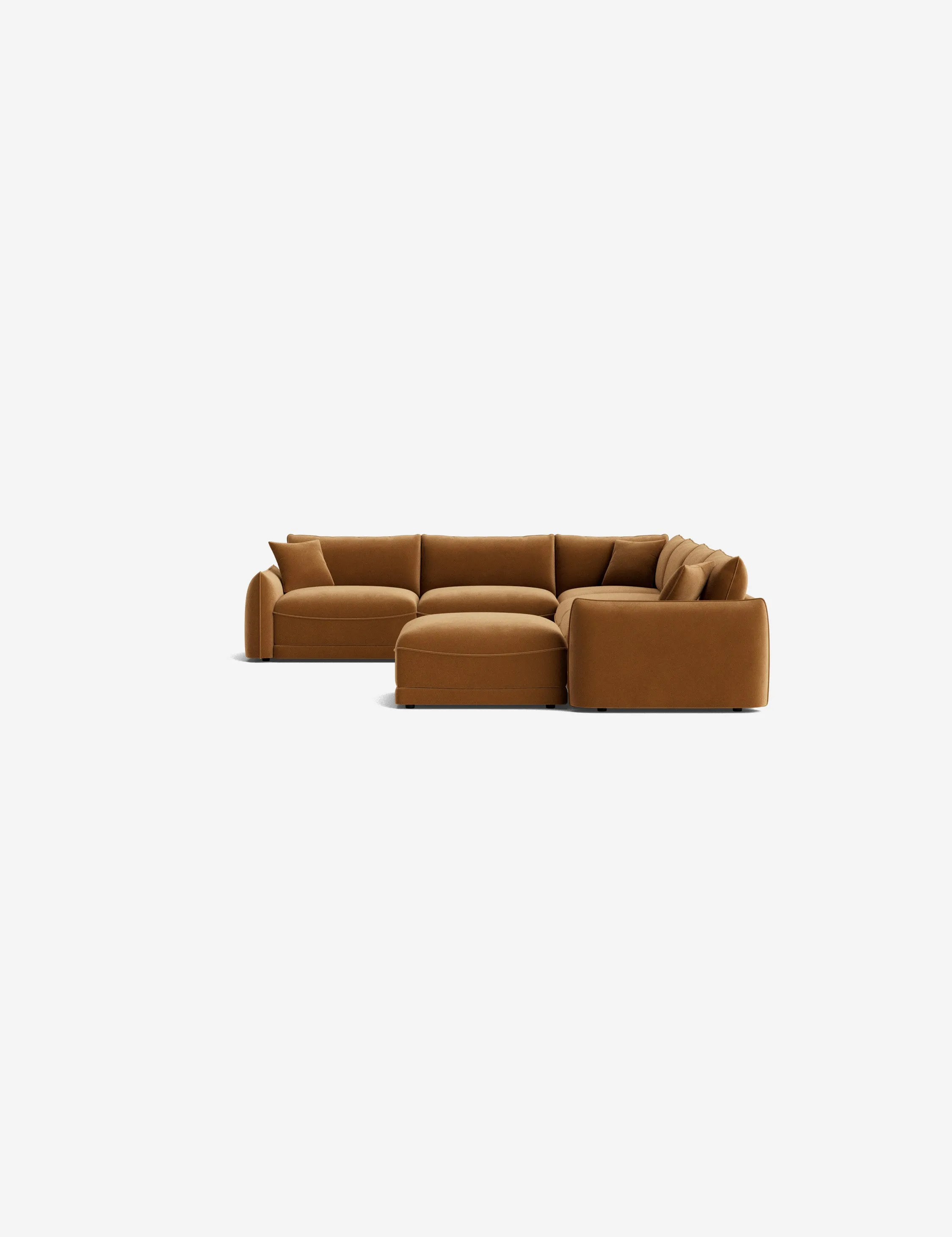 Balmer Modular Corner Sectional Sofa With Ottoman