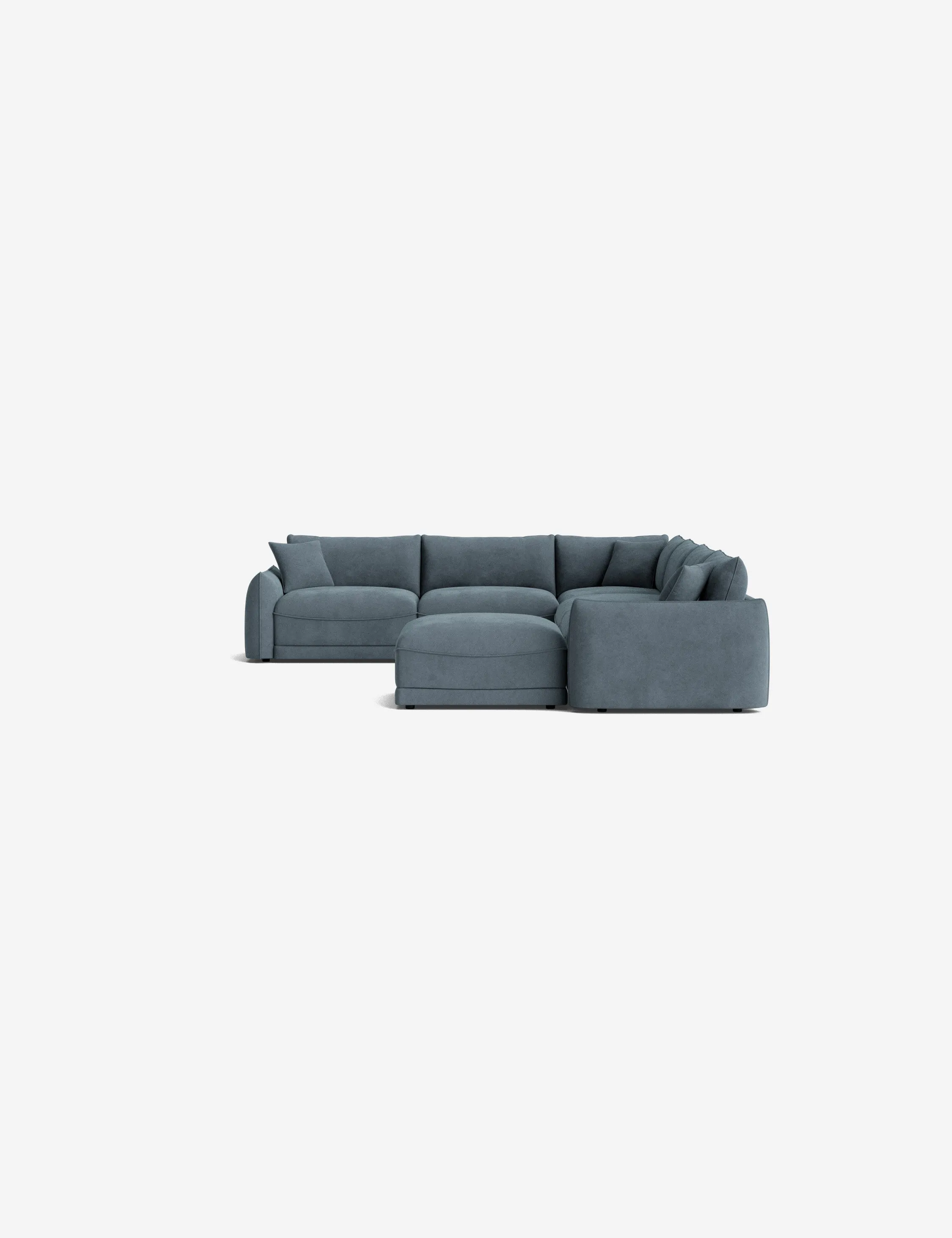 Balmer Modular Corner Sectional Sofa With Ottoman