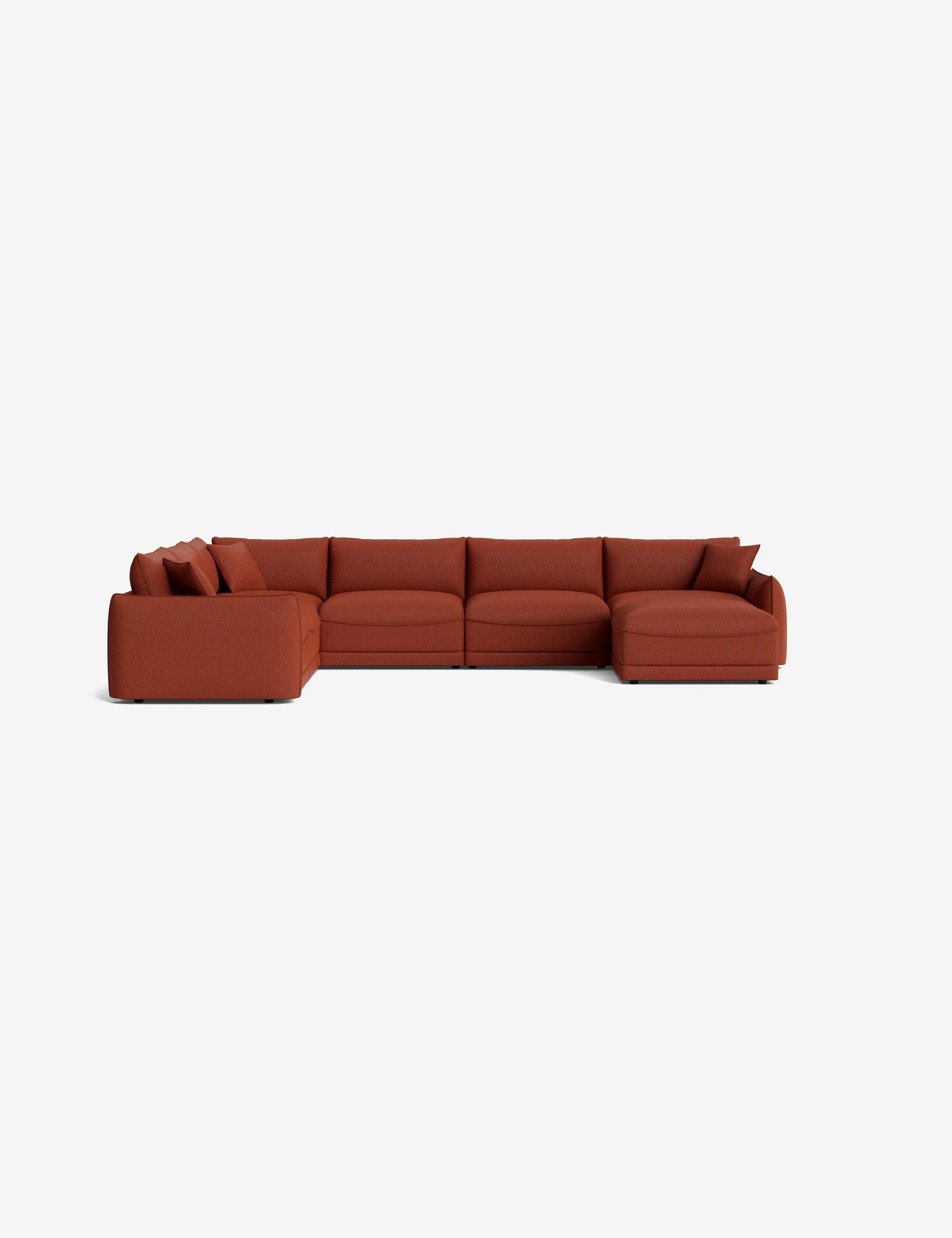 Balmer Modular Corner Sectional Sofa With Ottoman