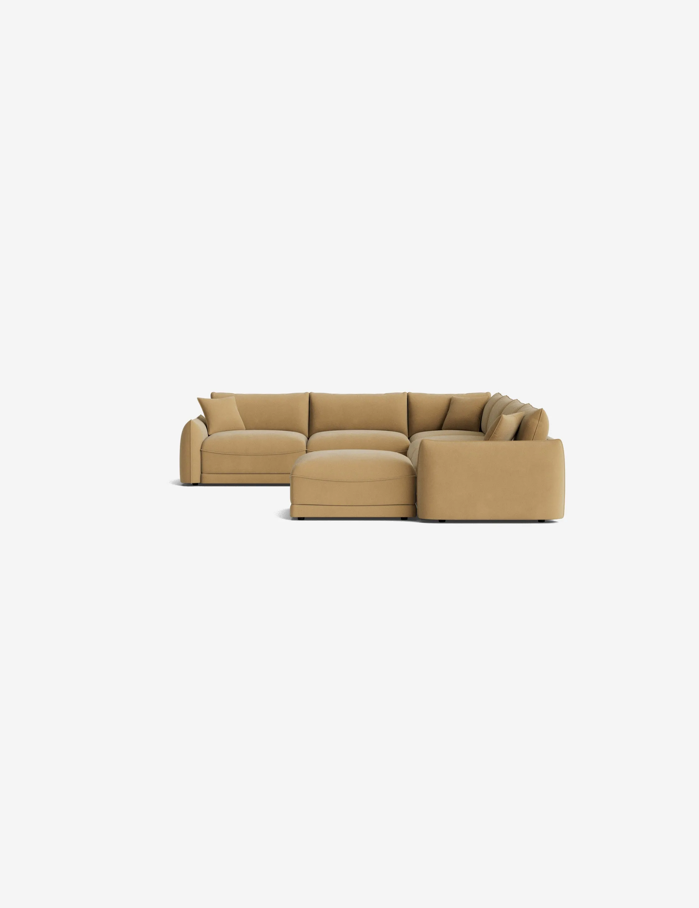 Balmer Modular Corner Sectional Sofa With Ottoman