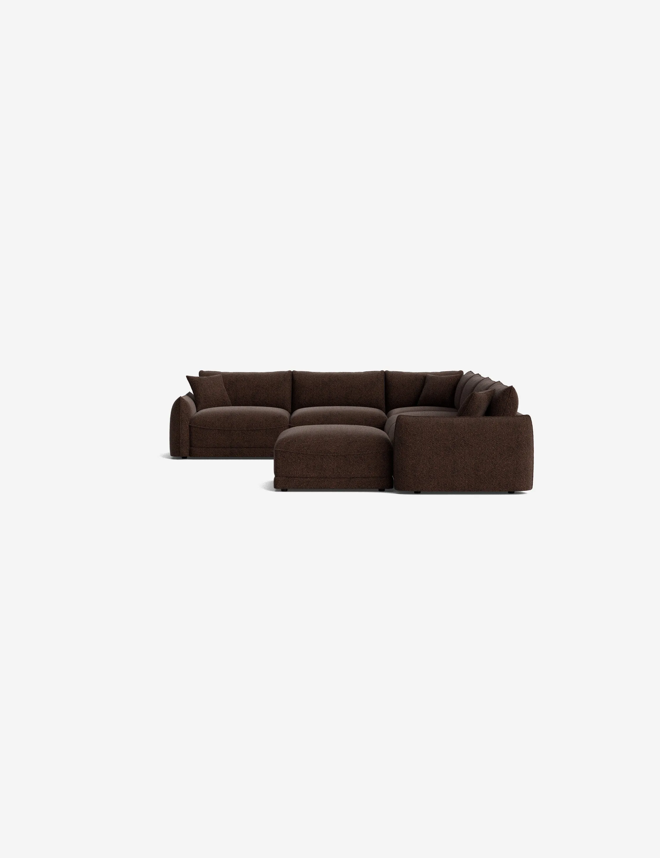 Balmer Modular Corner Sectional Sofa With Ottoman