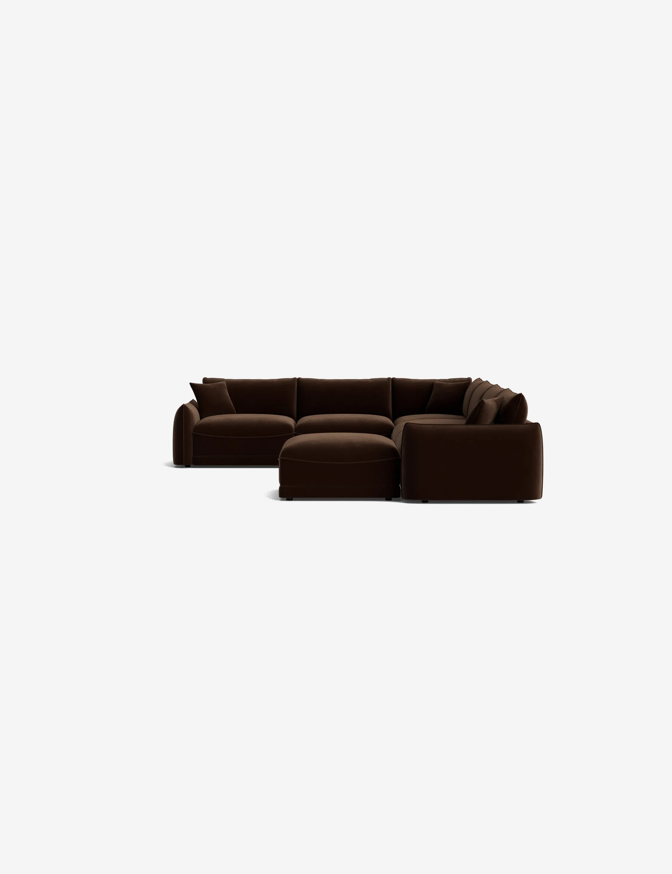 Balmer Modular Corner Sectional Sofa With Ottoman