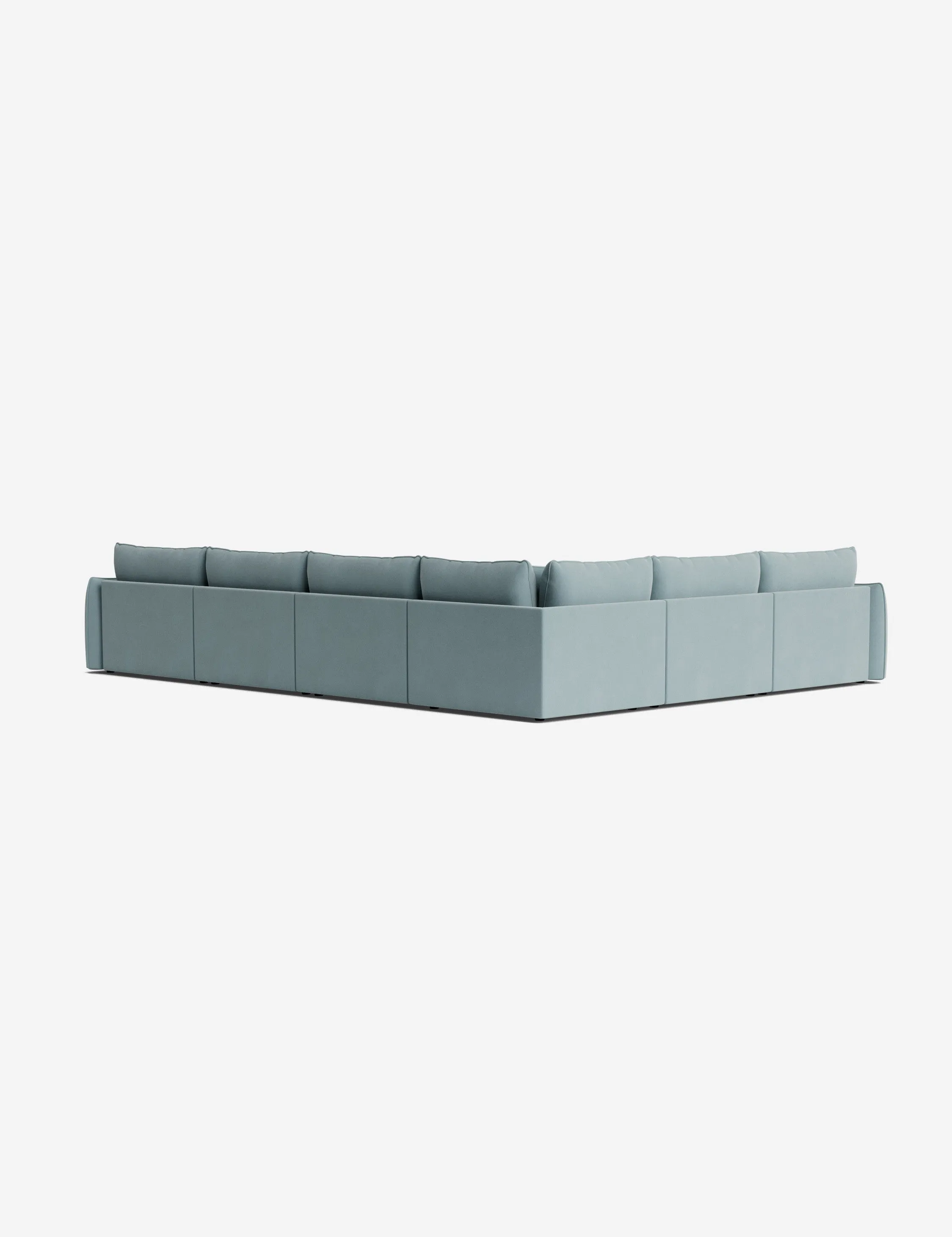 Balmer Modular Corner Sectional Sofa With Ottoman