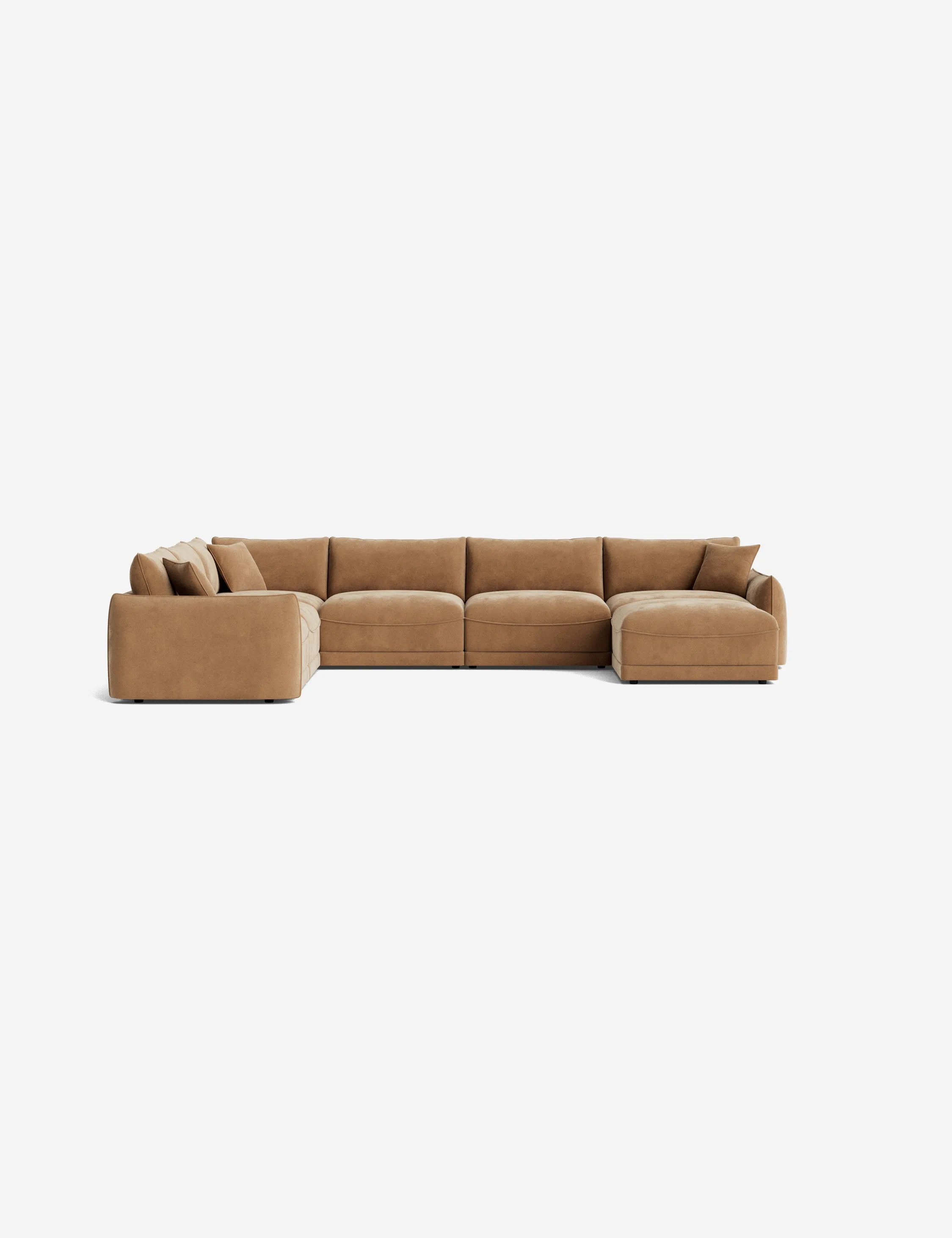 Balmer Modular Corner Sectional Sofa With Ottoman