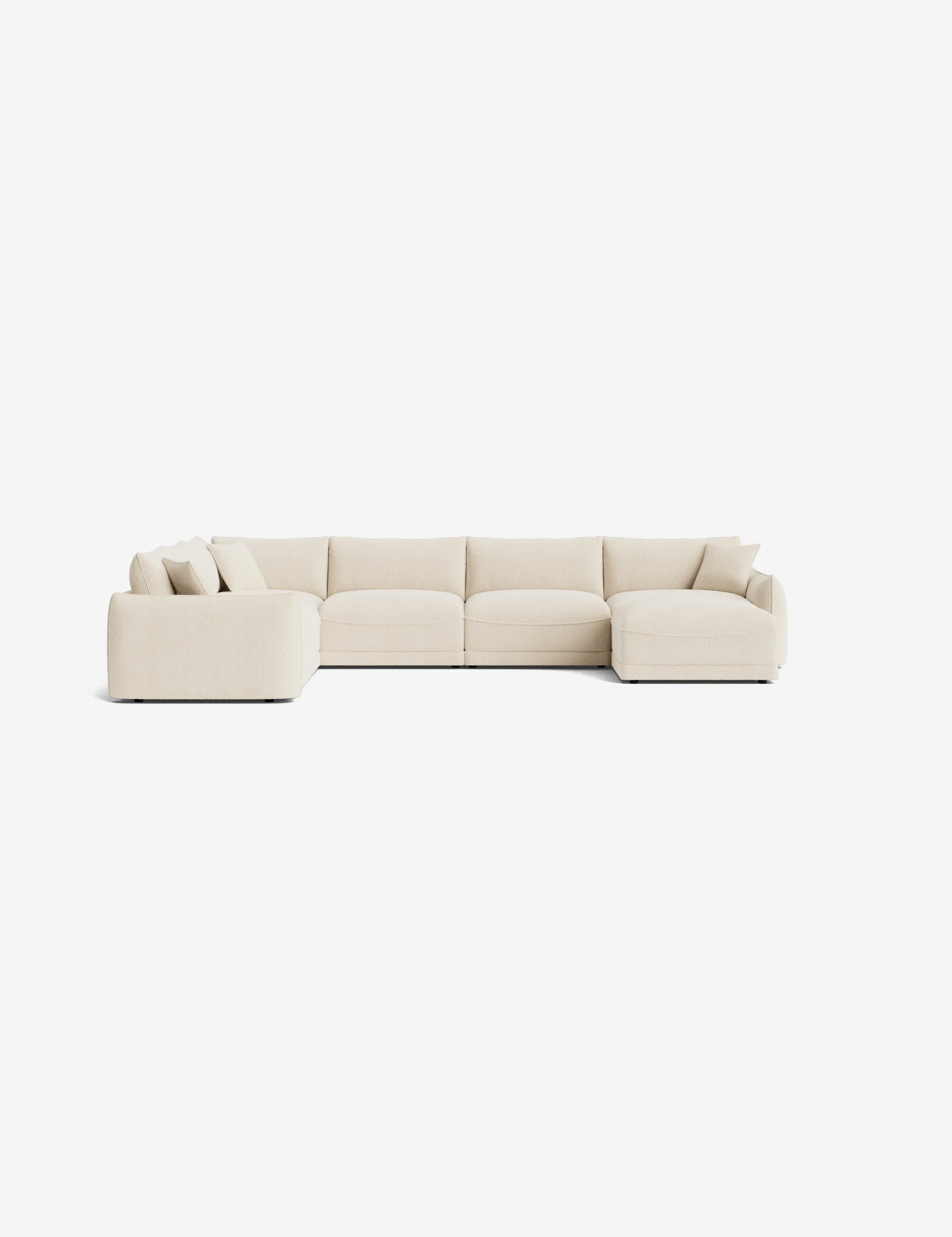 Balmer Modular Corner Sectional Sofa With Ottoman
