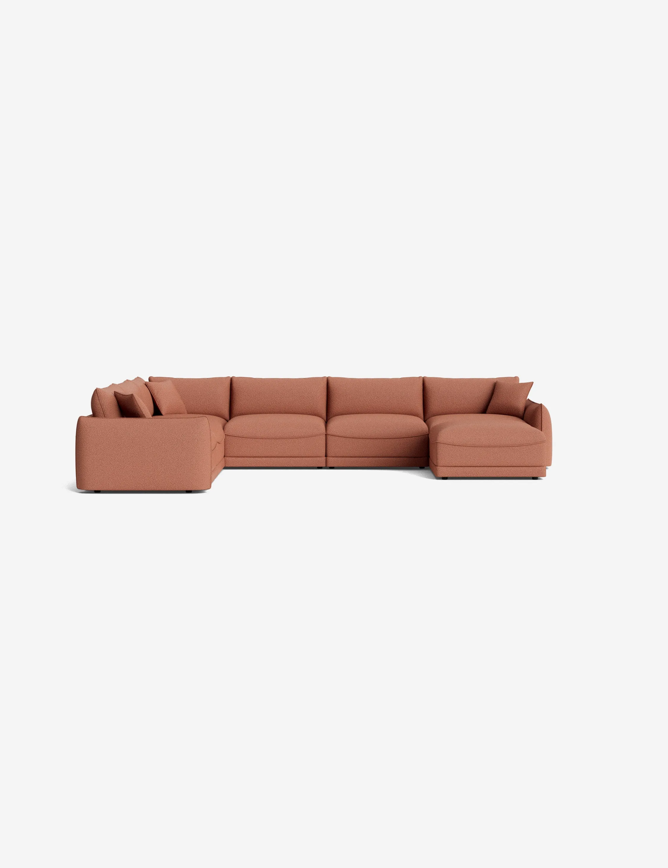 Balmer Modular Corner Sectional Sofa With Ottoman