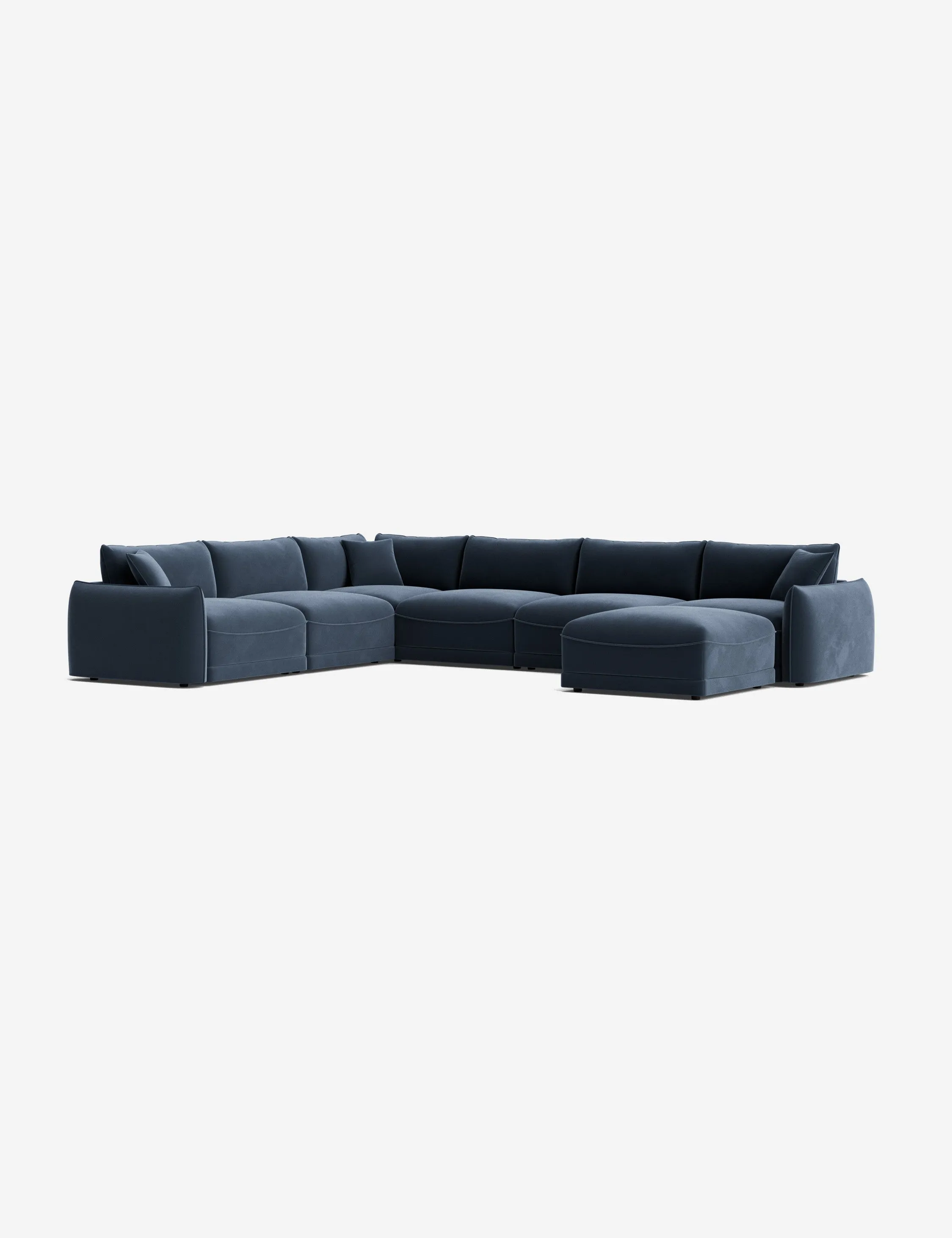 Balmer Modular Corner Sectional Sofa With Ottoman