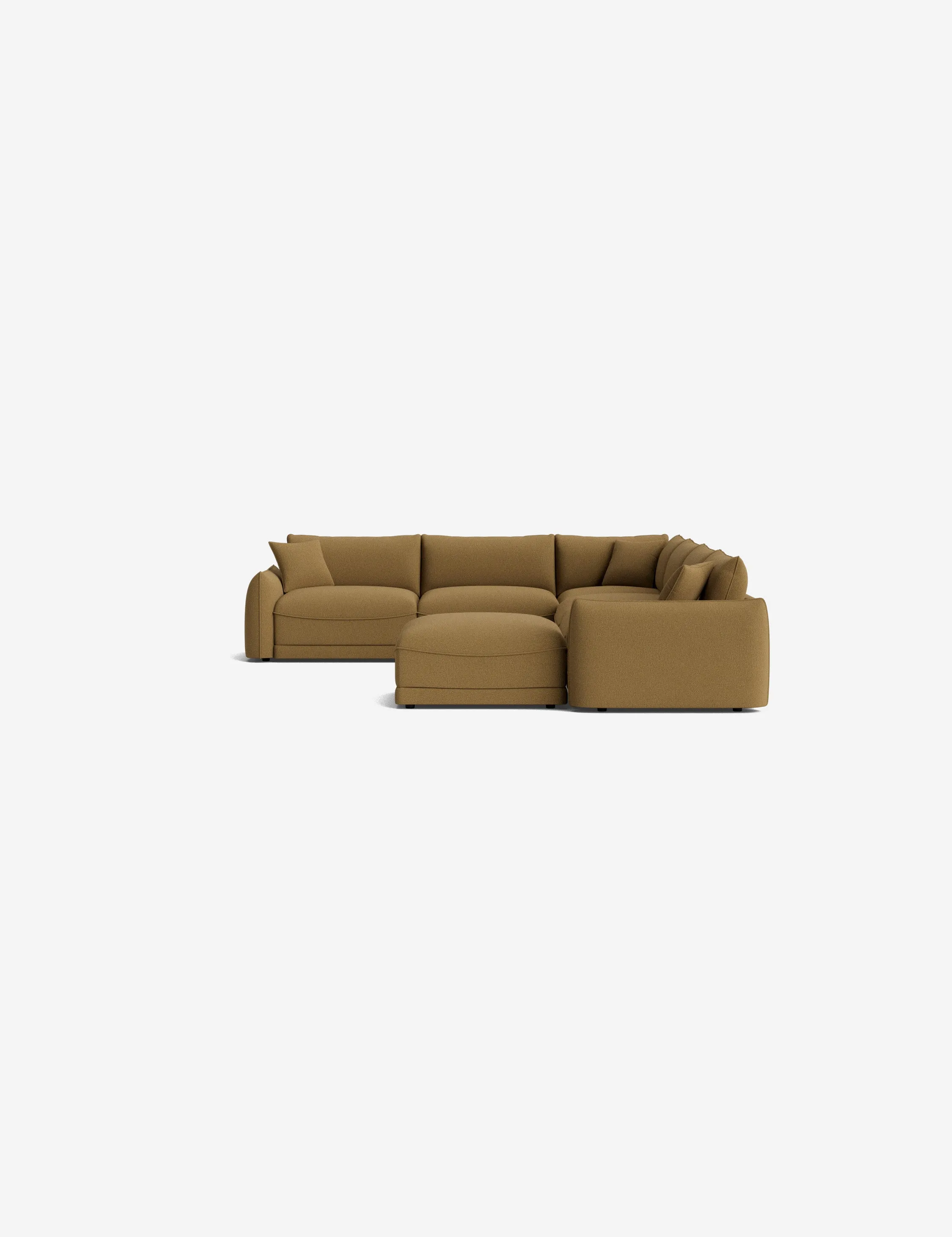 Balmer Modular Corner Sectional Sofa With Ottoman
