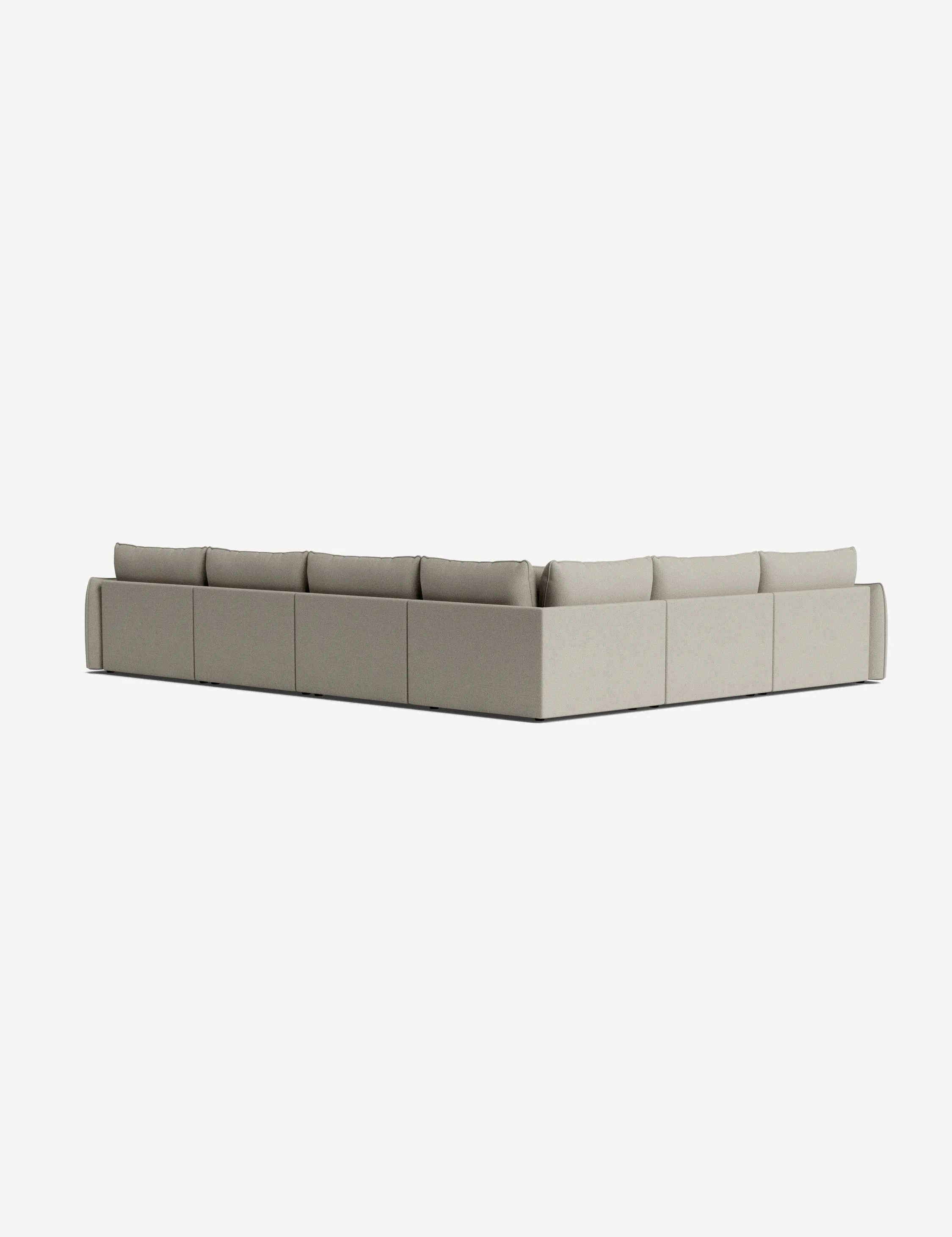 Balmer Modular Corner Sectional Sofa With Ottoman